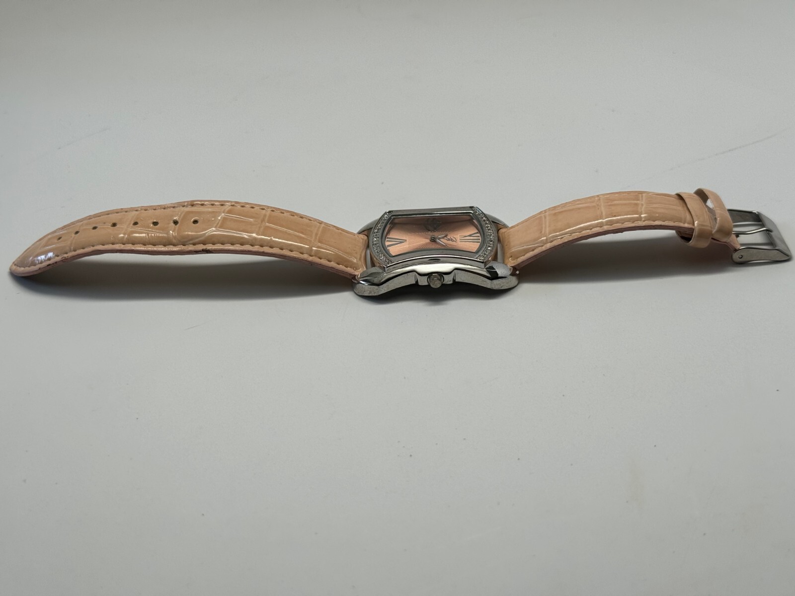 Brighton BTV011PK Women’s Tan Crocodile Leather Analog Dial Quartz Wrist Watch