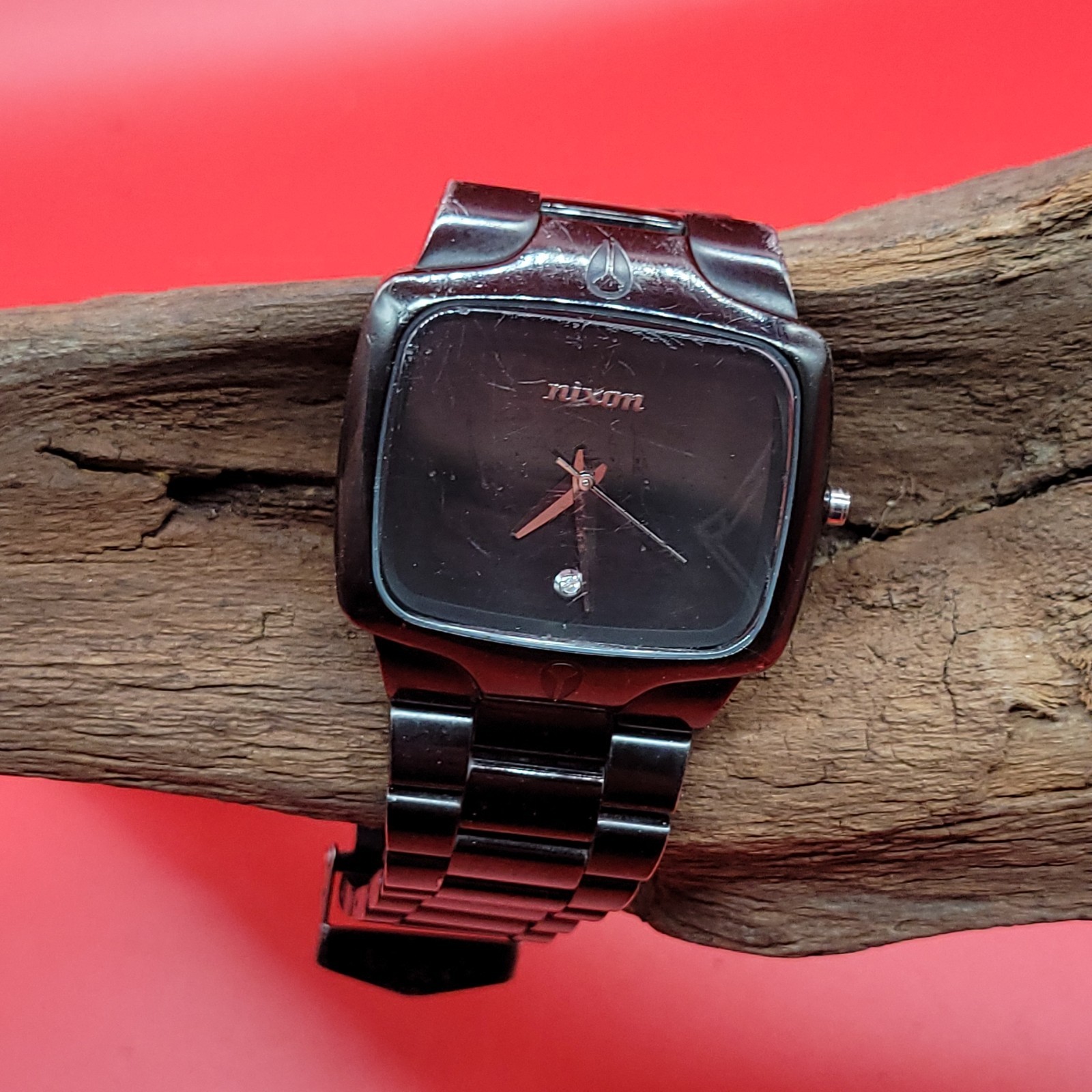 Nixon THE PLAYER YES IT’S REAL Black Dial Analog Quartz Tested & Works
