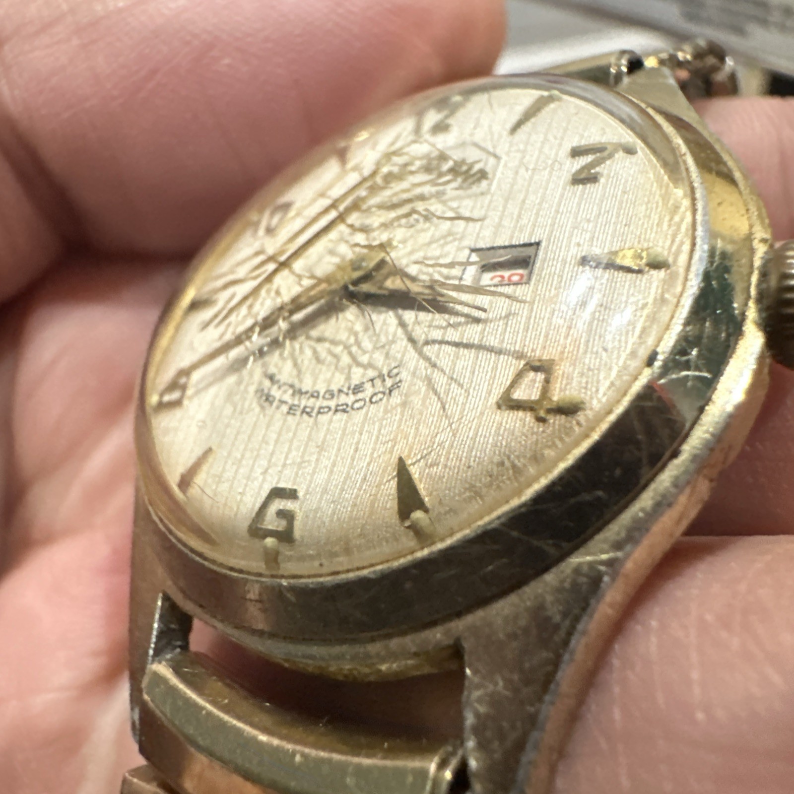 Working VTG Mount-Atlant Deluxe 33mm 21 Rubis Gold Manual Wind Mens Watch