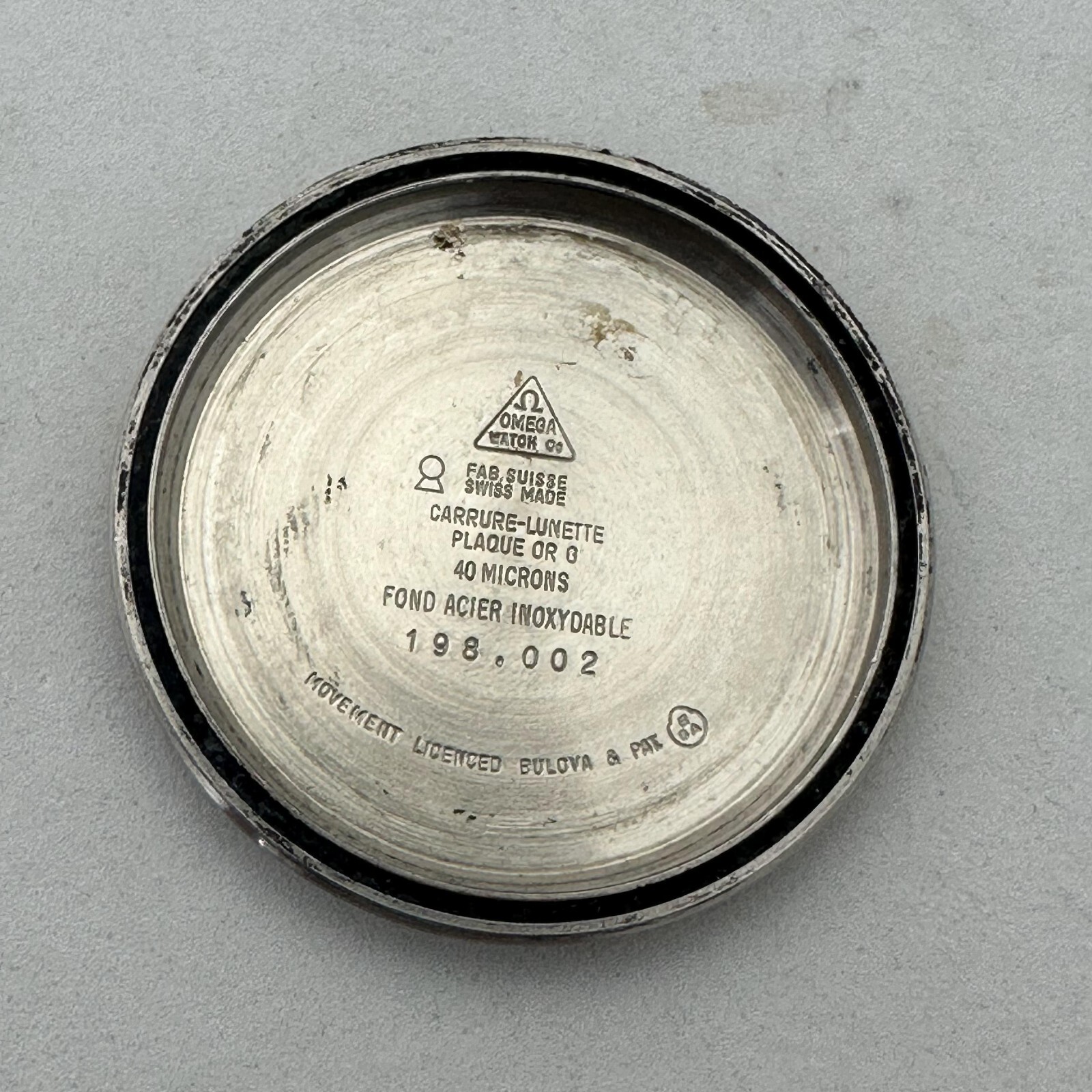 VINTAGE OMEGA CONSTELLATION 198.002 STAINLESS STEEL SCREW CASE BACK $314