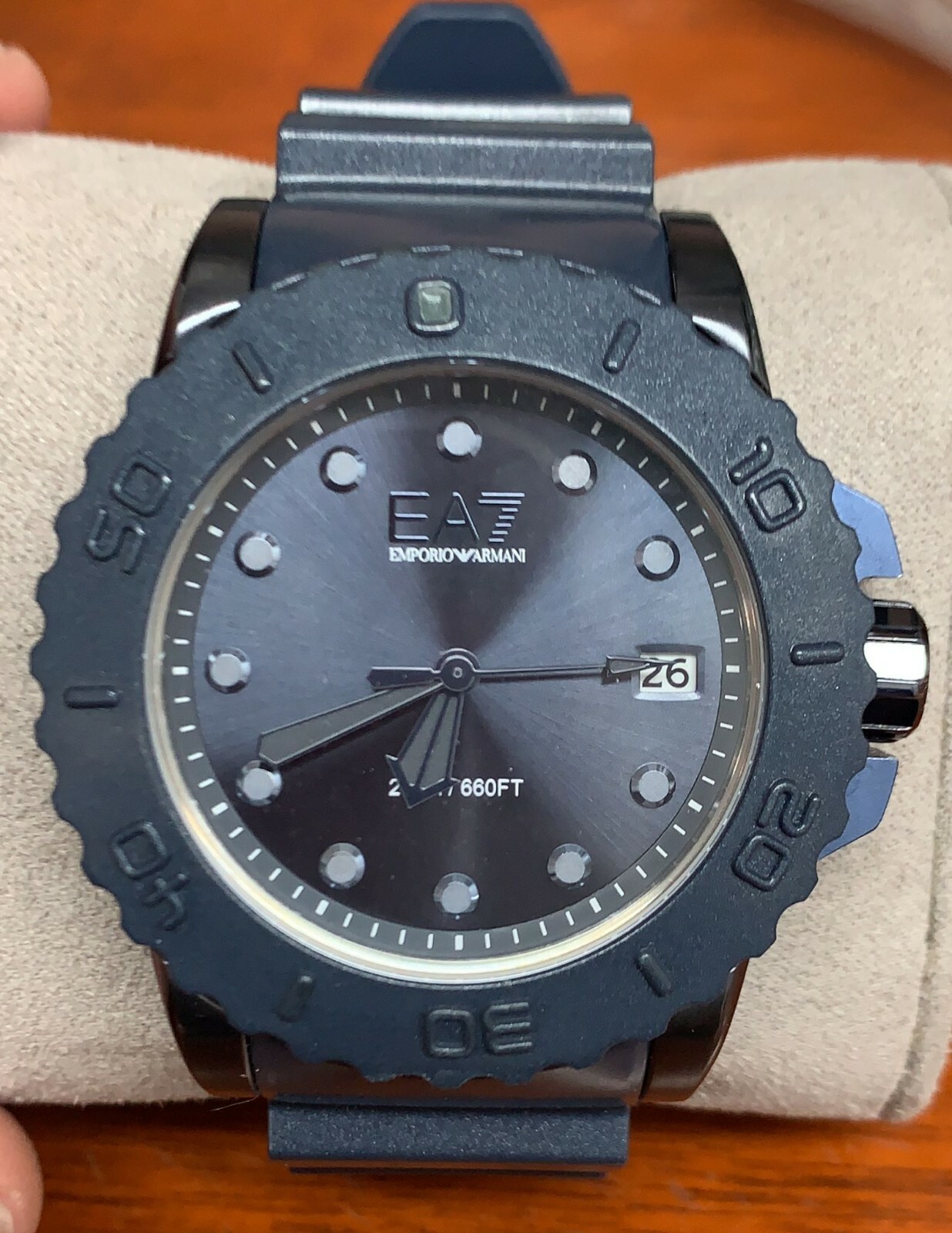 Emporio Armani Men’s AR6083 Sportivo Analog Display Analog Quartz Blue Watch