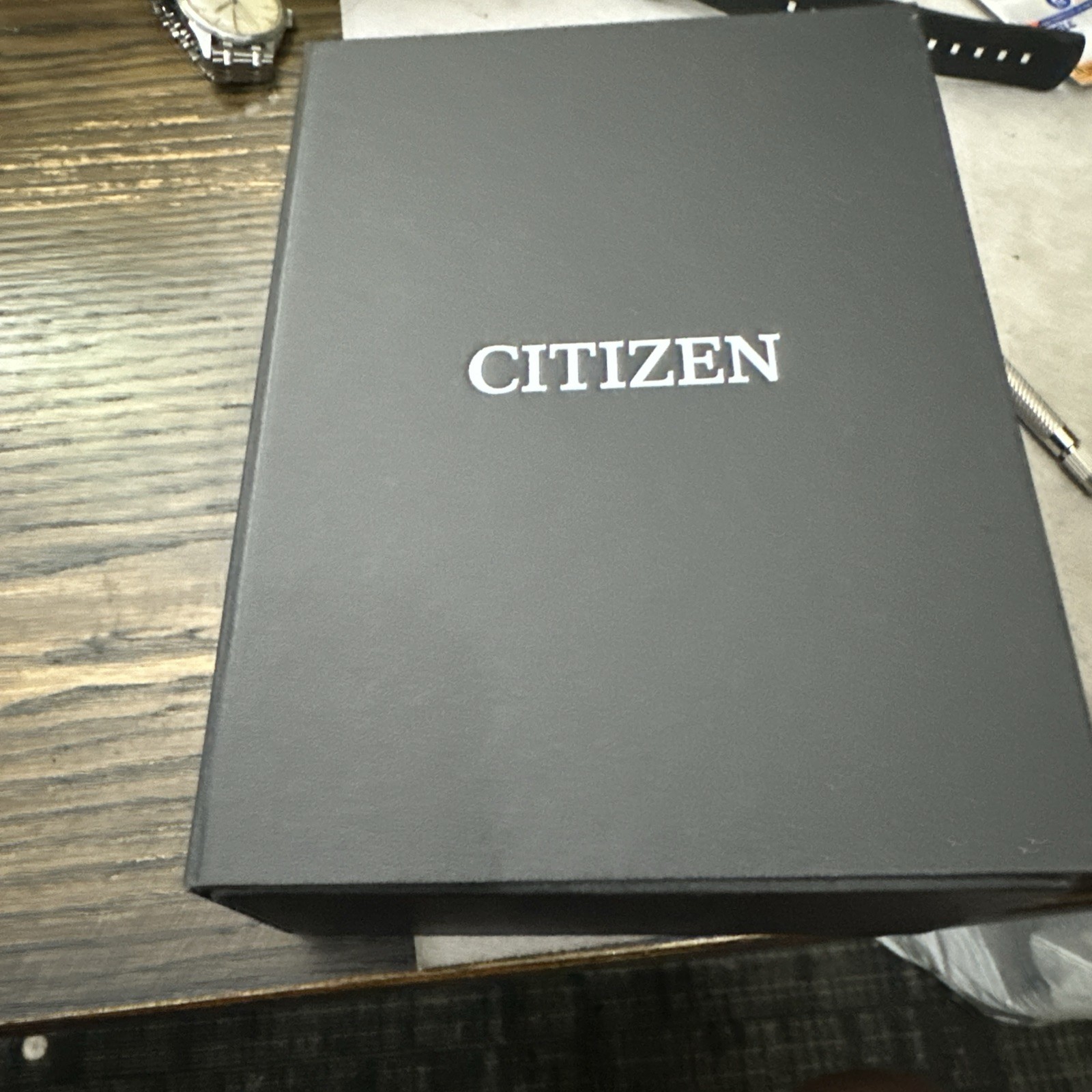 CITIZEN CZ SMART HYBRID JX2010-55E BLACK DIAL SILVER BRACELET MENS Watch Open Bx