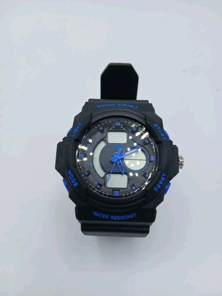 Outdoor Waterproof Blue And Black Durable Watch For Swimming