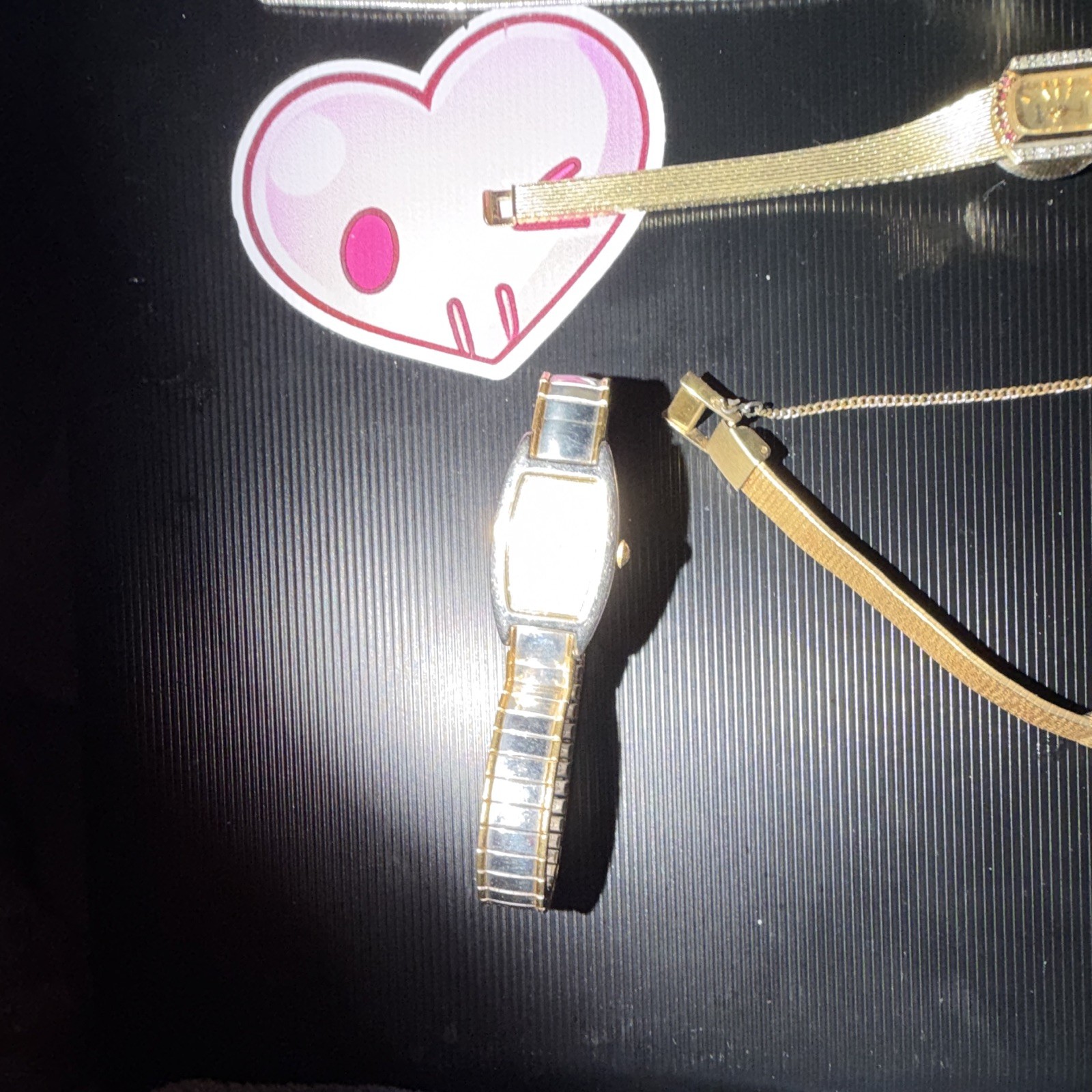 4Price DM 4 Women’s Analog Dress Wristwatches Metal Bracelet Gold/Silver Tone