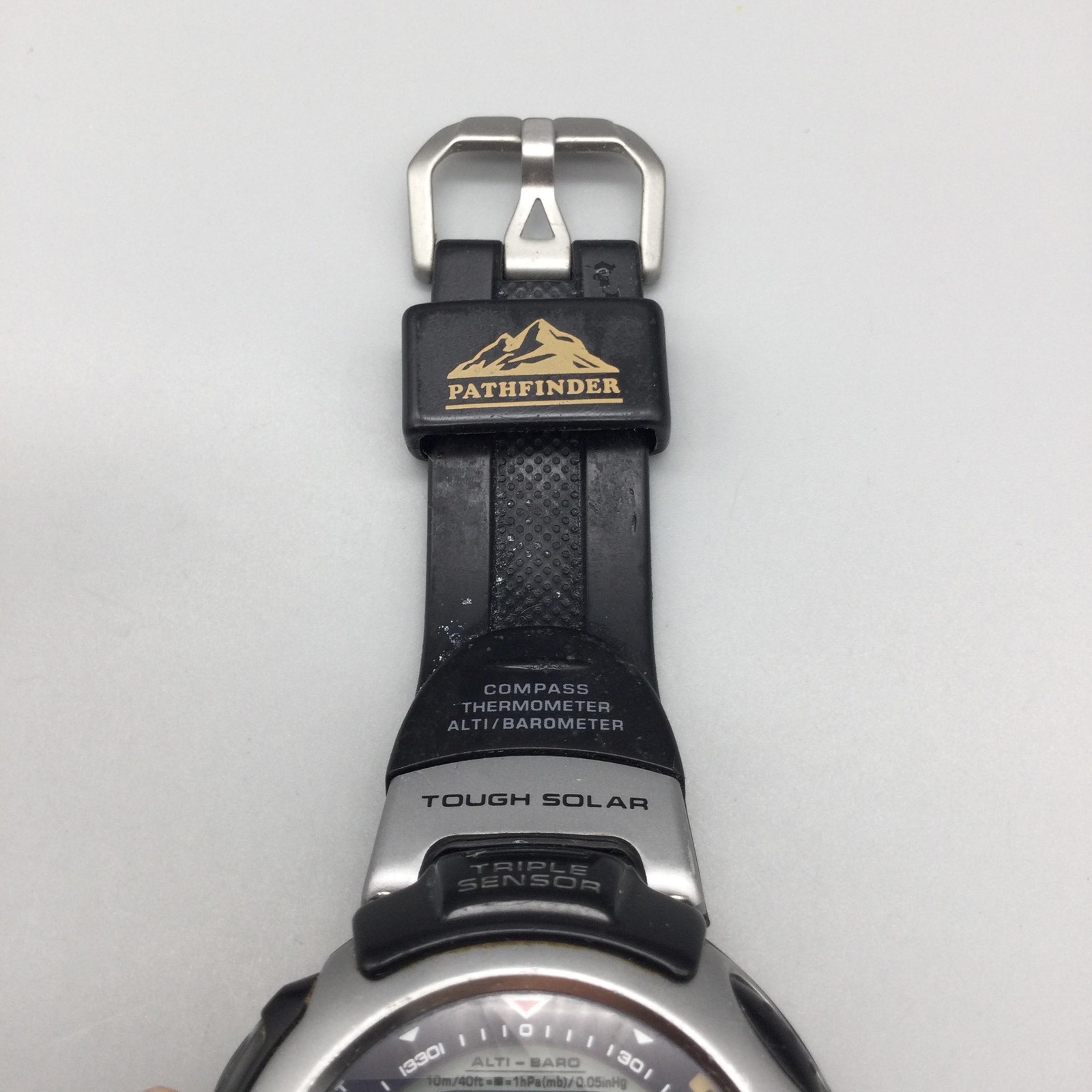 Casio Pathfinder PAG-50 Mens Watch 52mm Gray Dial Solar 100M New Capacitor