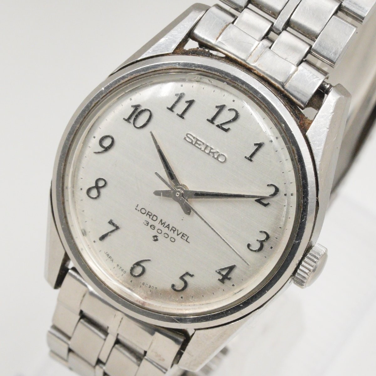 Seiko Lord Marvel 36000 5740-8000 Hand Winding Silver Arabic Dial Men’s Watch