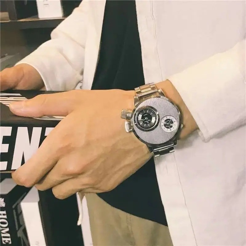 New Mens V6 Super Speed Stainless Steel Date Sport Quartz Analog Wrist Watch