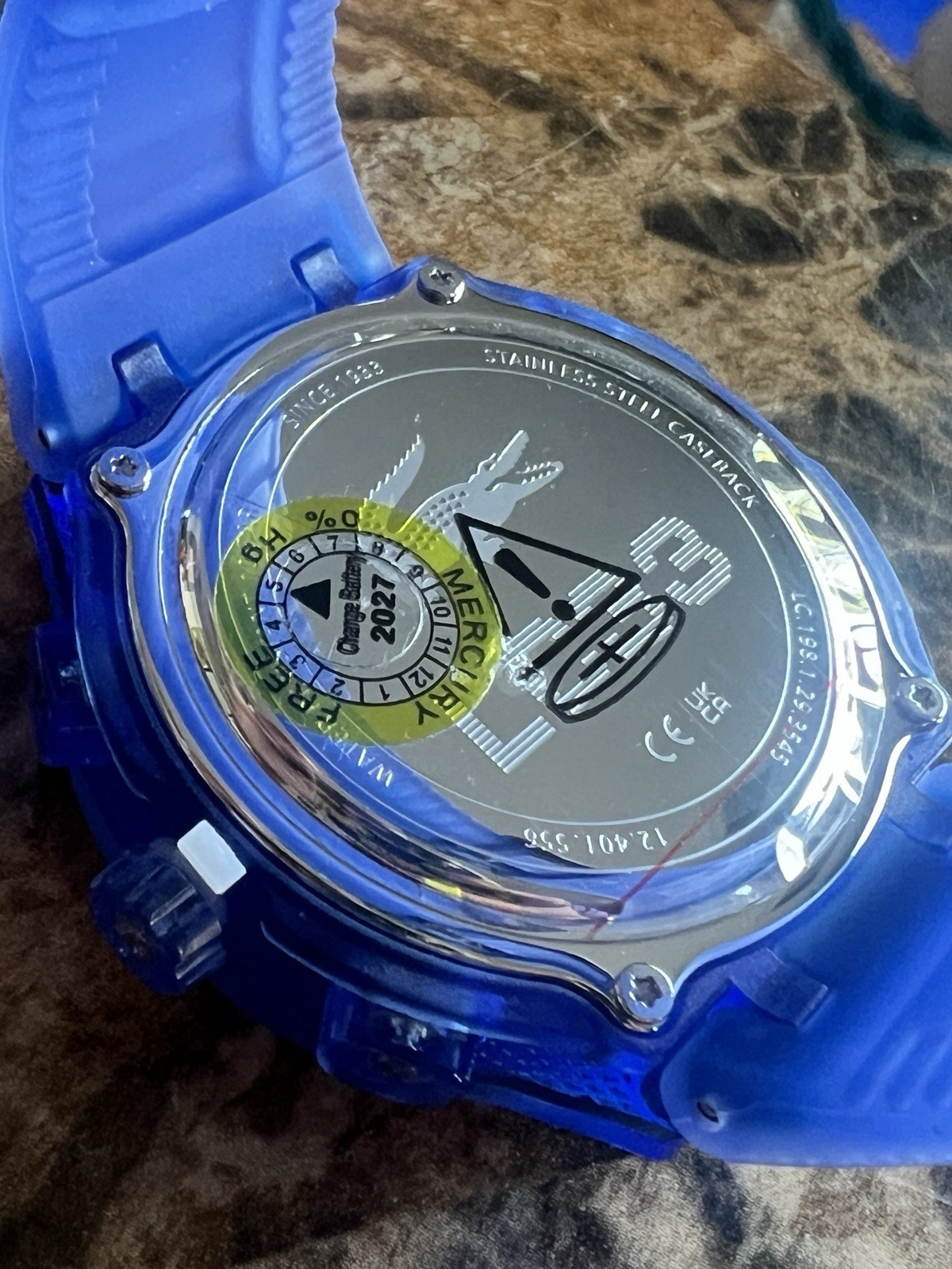 Lacoste LC33 Analog & Digital Blue Silicone Strap Men Watch 45mm 2011429