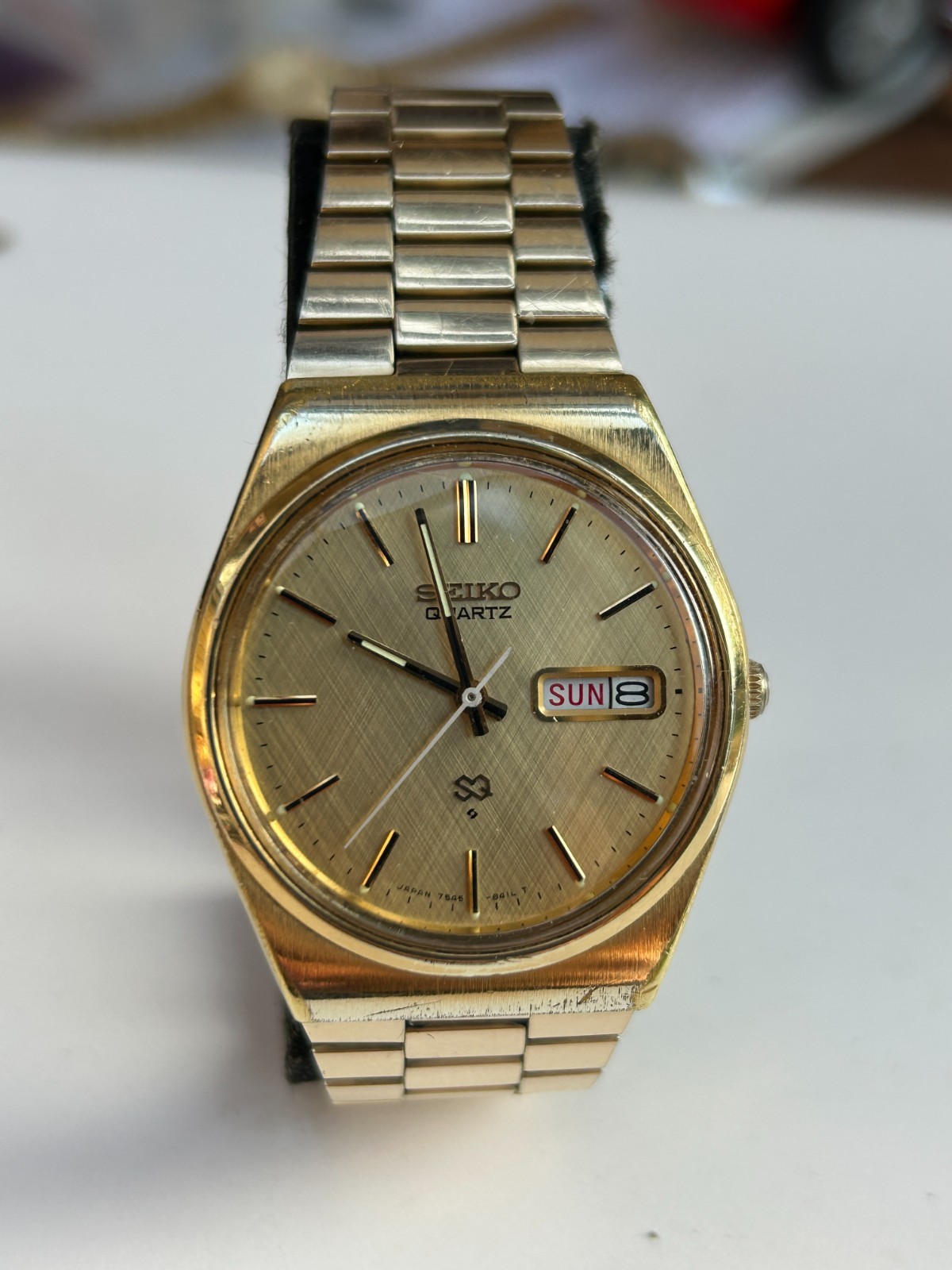 Lovely Gold Seiko Quartz Watch (7546-8200) in excellent unmarked condition