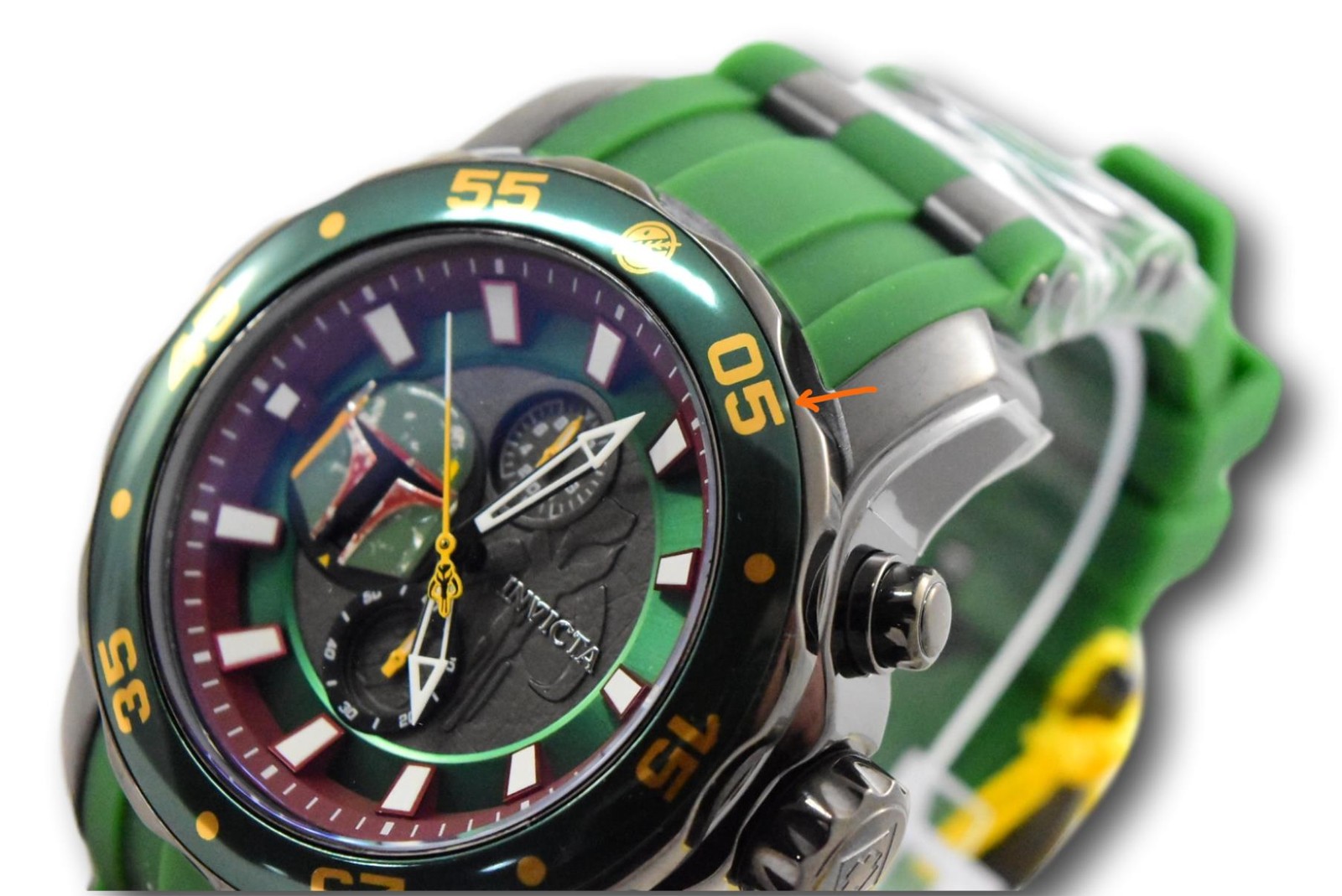 Invicta Star Wars Men’s 48mm Green Boba Fett Limited Ed Chronograph Watch 32527