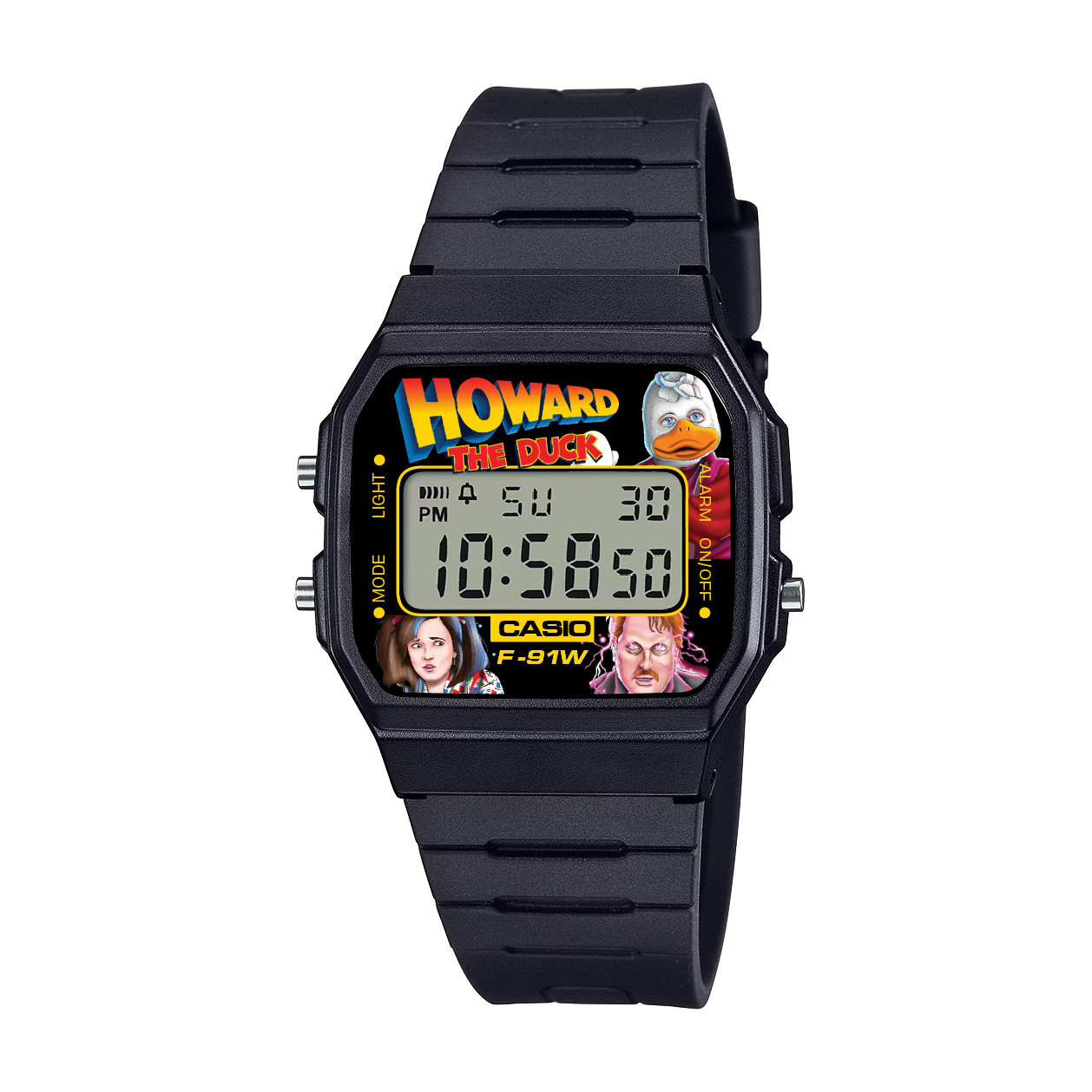 Custom Casio F-91 ‘Howard the Duck’