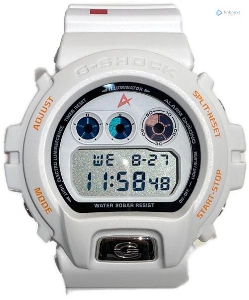 CASIO G-SHOCK DW-6900FS Men Digital Gundam Collab White