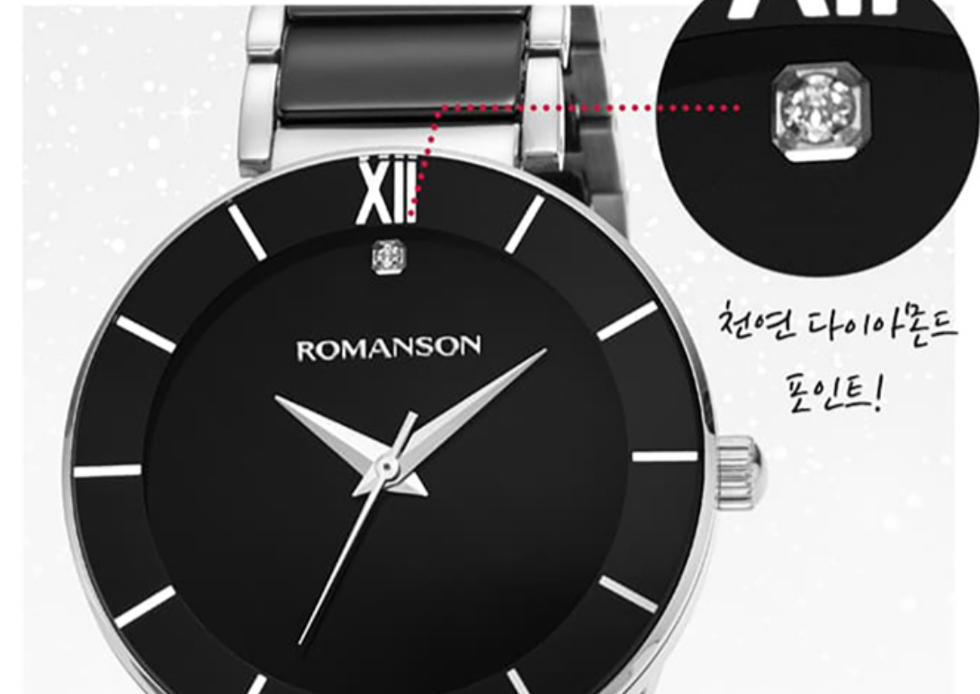 Romanson Lumiere Ceramic Roman Watch White RWTMKL4BS501WHBK
