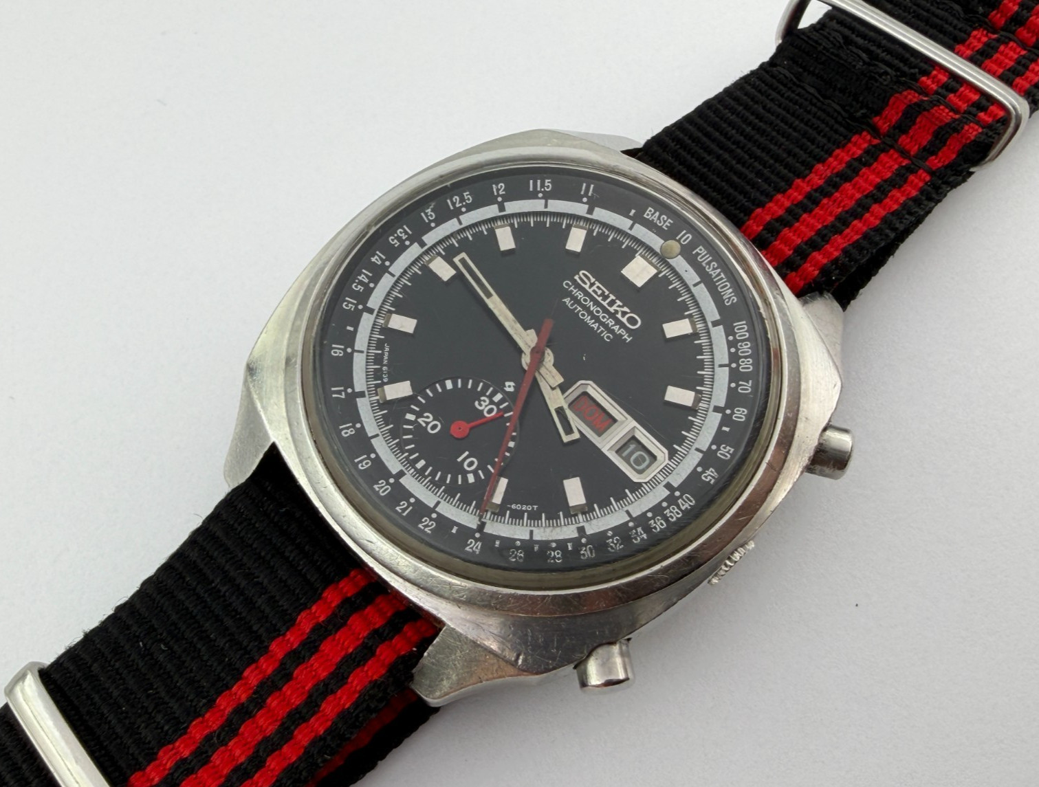 Vintage SEIKO 6139-6022 Pulsations Chronograph Automatic Black Dial – 40 mm