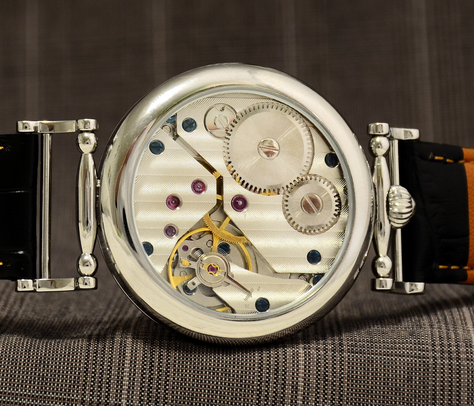 Men’s wrist Watch Windmill marriage Classic watch Man Silver Watch Roman Miller