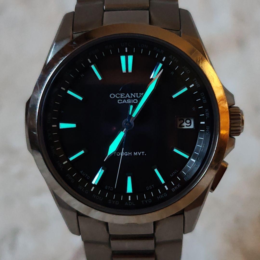 CASIO OCEANUS OCW-S100-1AJF Men’s Wristwatch Solar Titanium Black Japan