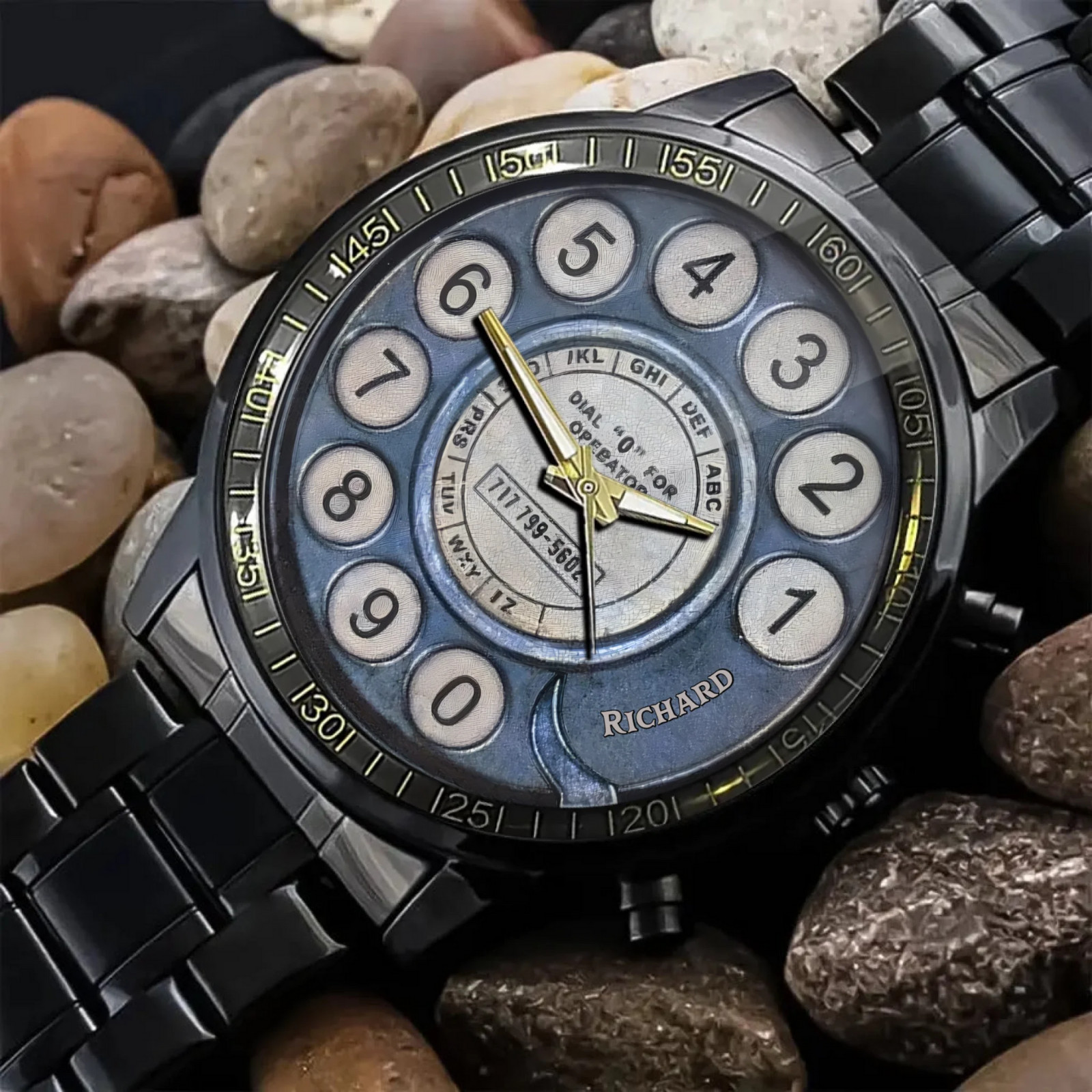 Personalized Telephone image Art Vintage Watch Watch