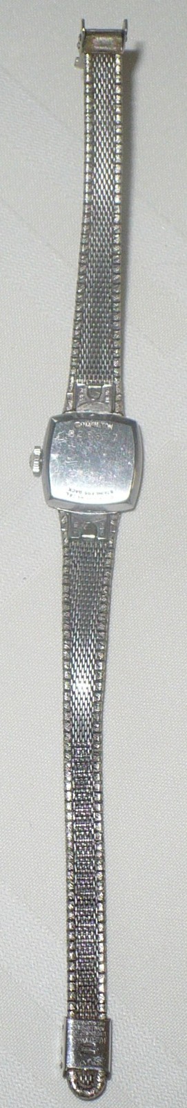 VINTAGE LADIES HAMILTON 10KRGP BEZEL WRIST WATCH 17 JEWELS WORKS 774 MANUAL WIND