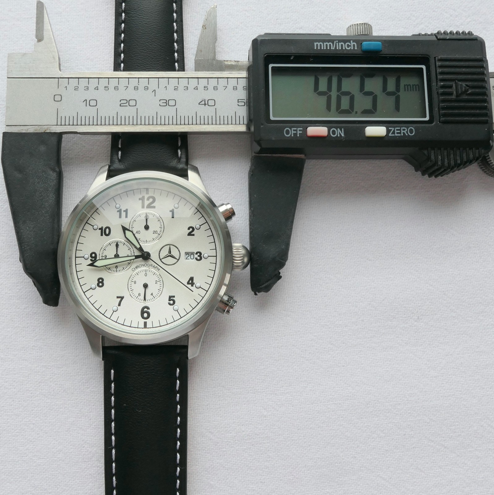 Mercedes Benz Classic Racing Driver Pilot Car Accessory Sport Watch Chronograph