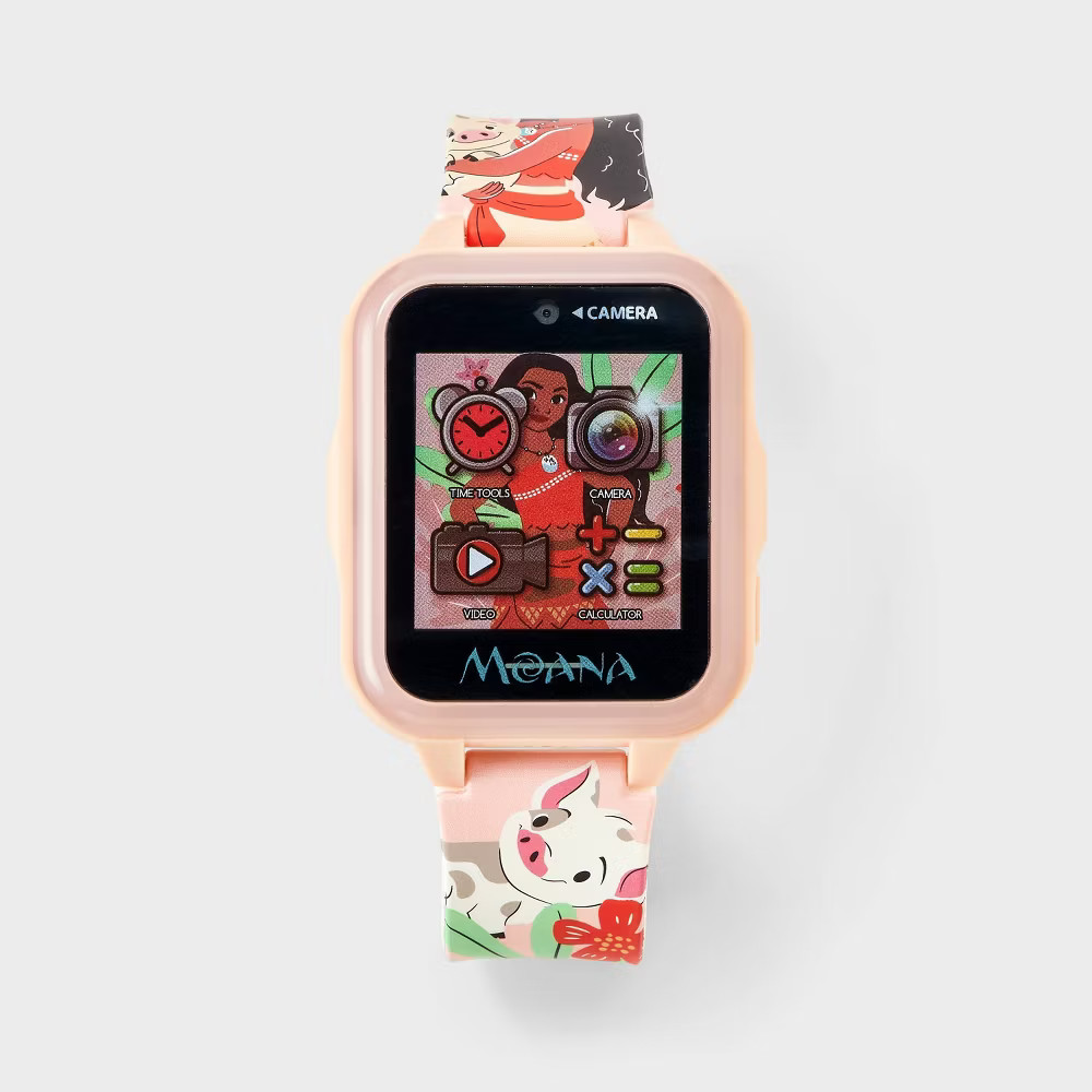 Disney Girls’ Moana Light Up Interactive Watch – Light Pink
