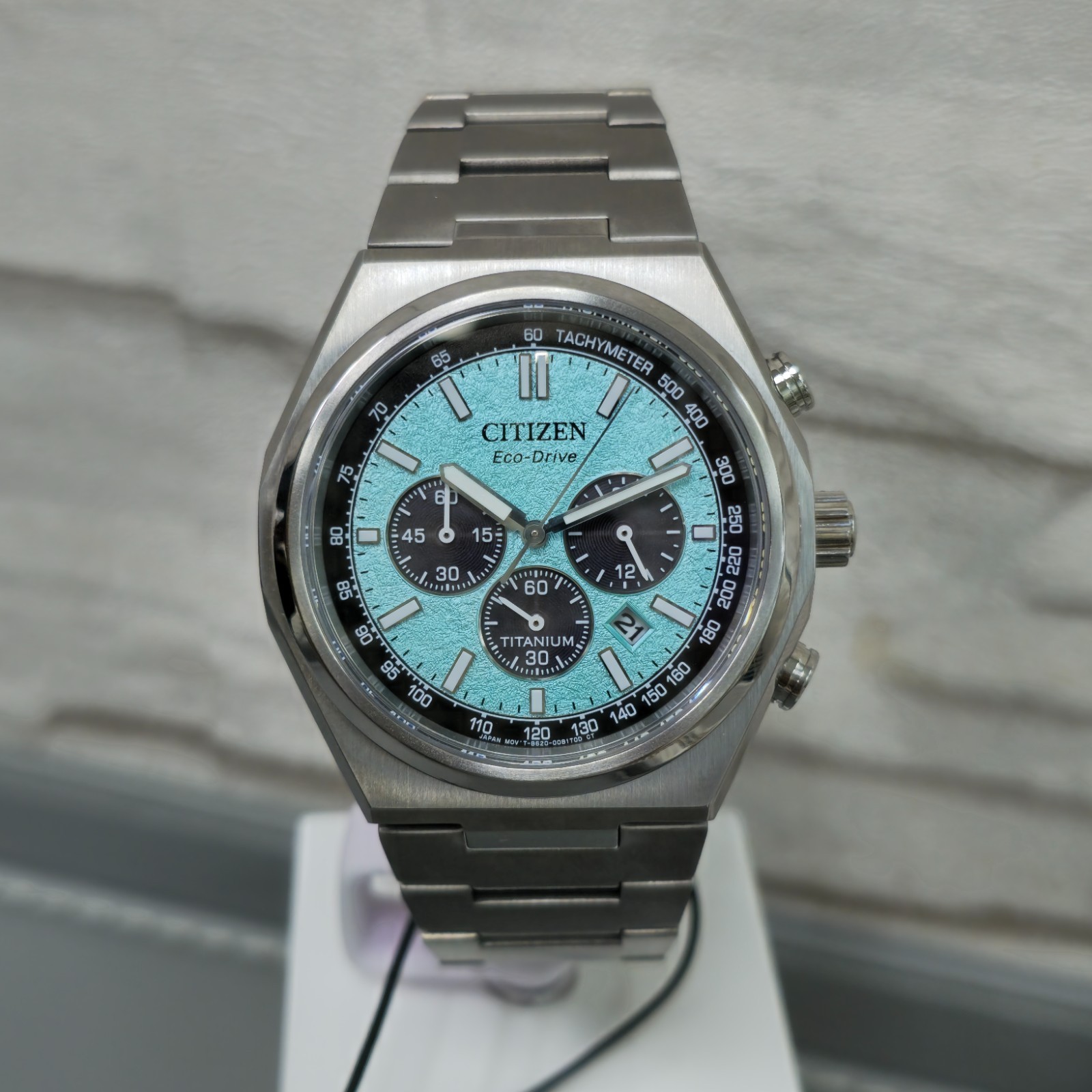 Citizen Zenshin CA4610-85M Super Titanium EcoDrive Blue Dial 42.5 mm Men’s Watch