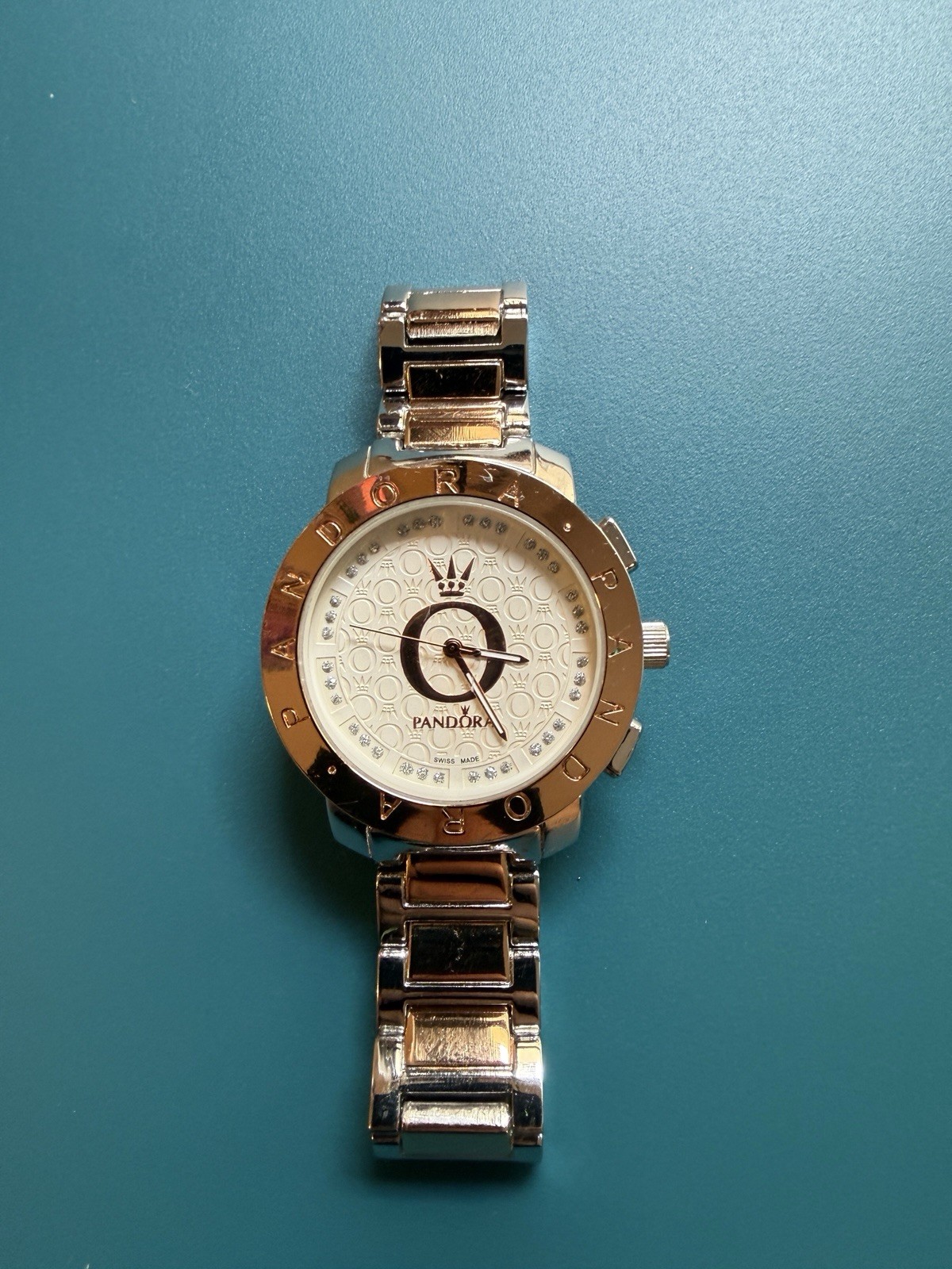 Pandora Stainless Steel Watch Gold/silver, Like A New, Without Box, New Battery
