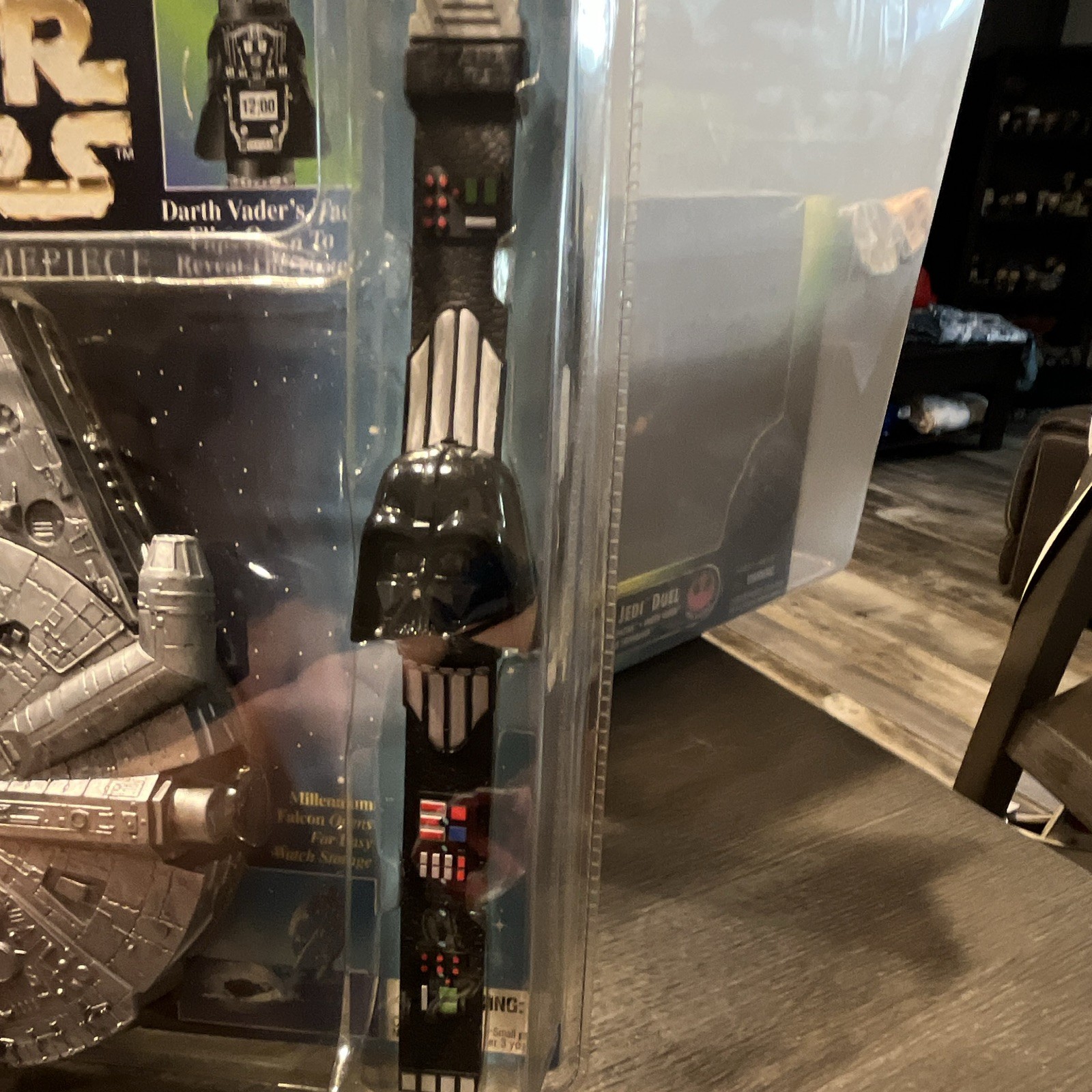 Star Wars Darth Vader Digital Flip-Open Watch w/ Millennium Falcon Case