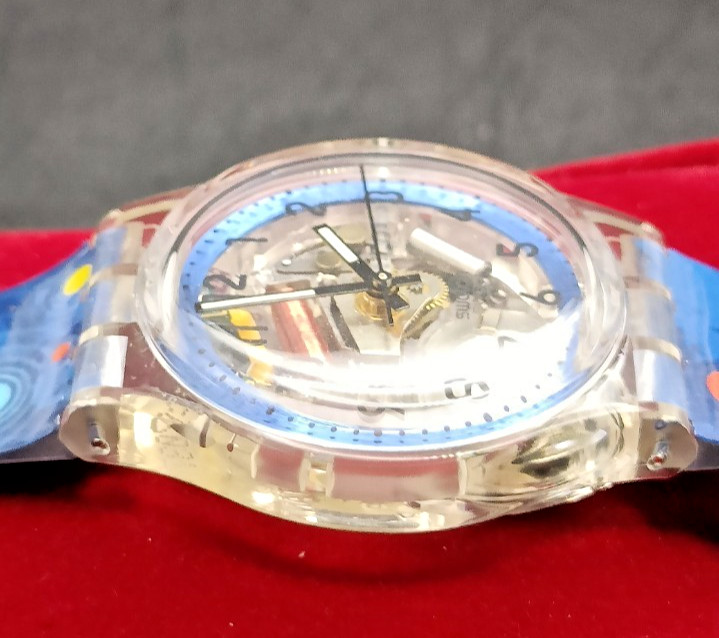 Vintage SWATCH ACCESS Zurich Financial Services Skeleton Watch-VGC/Working