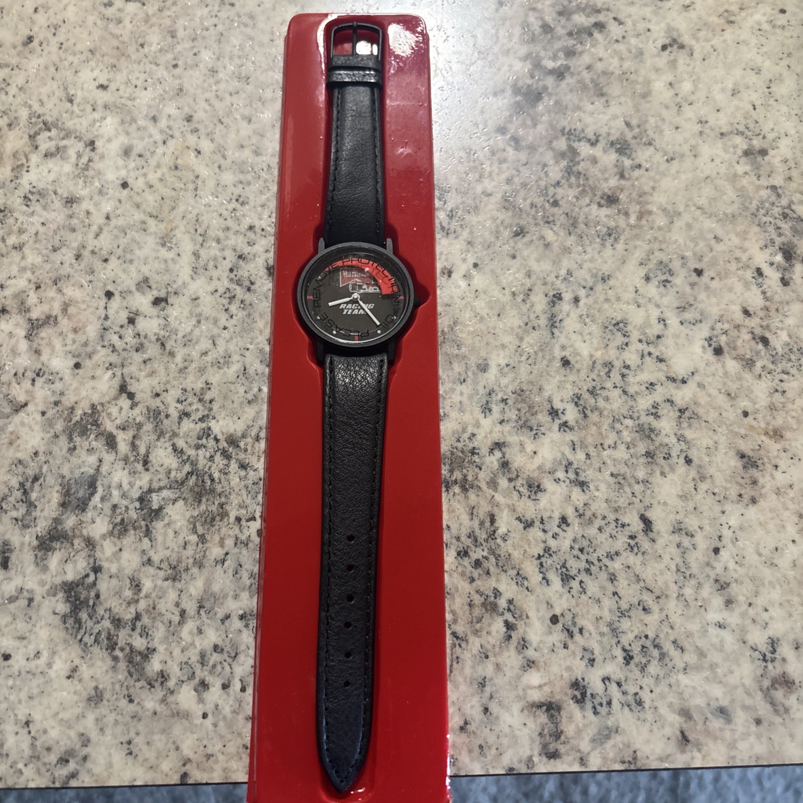 Vintage Marlboro Racing Team Watch Upgraded with Genuine Leather