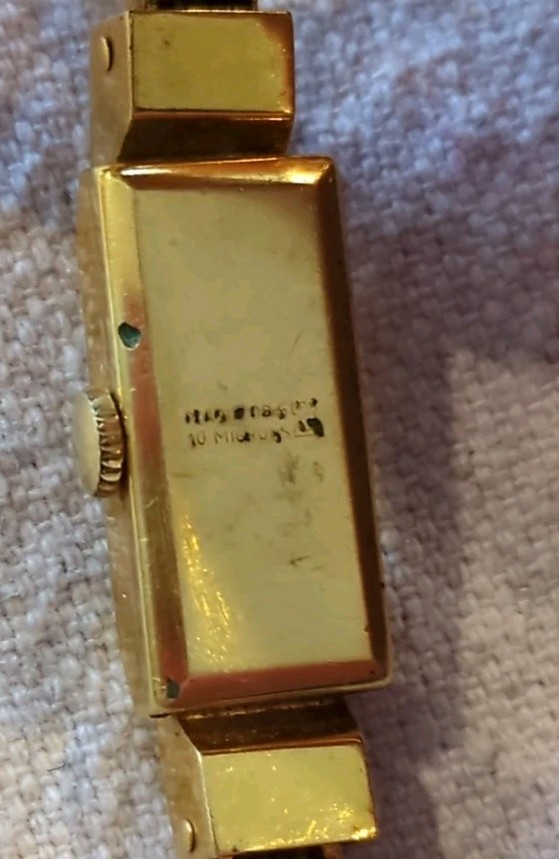 Unique! RARE Kurz 10k Gold Plated Ladies Vintage Dress Watch. Working! Look!!