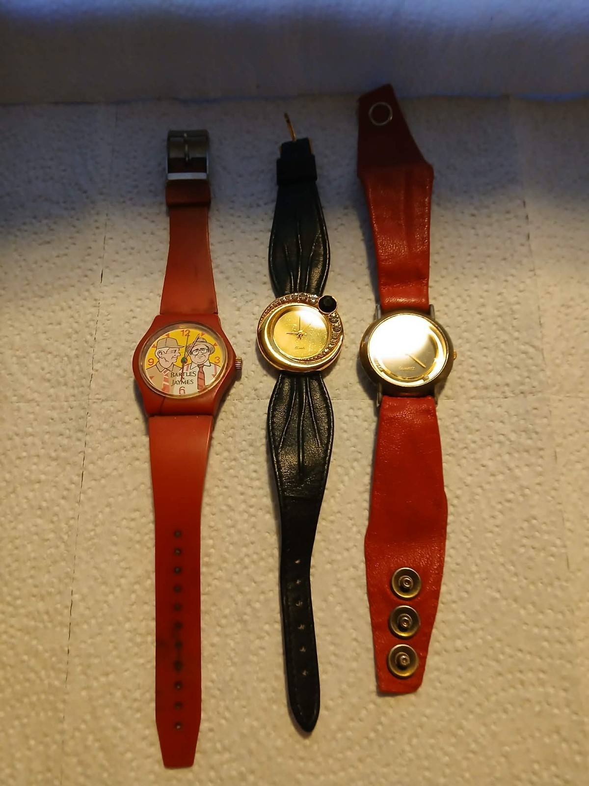 Bonetto floating stones +Rene Nicol + Bartles &James wrist watch