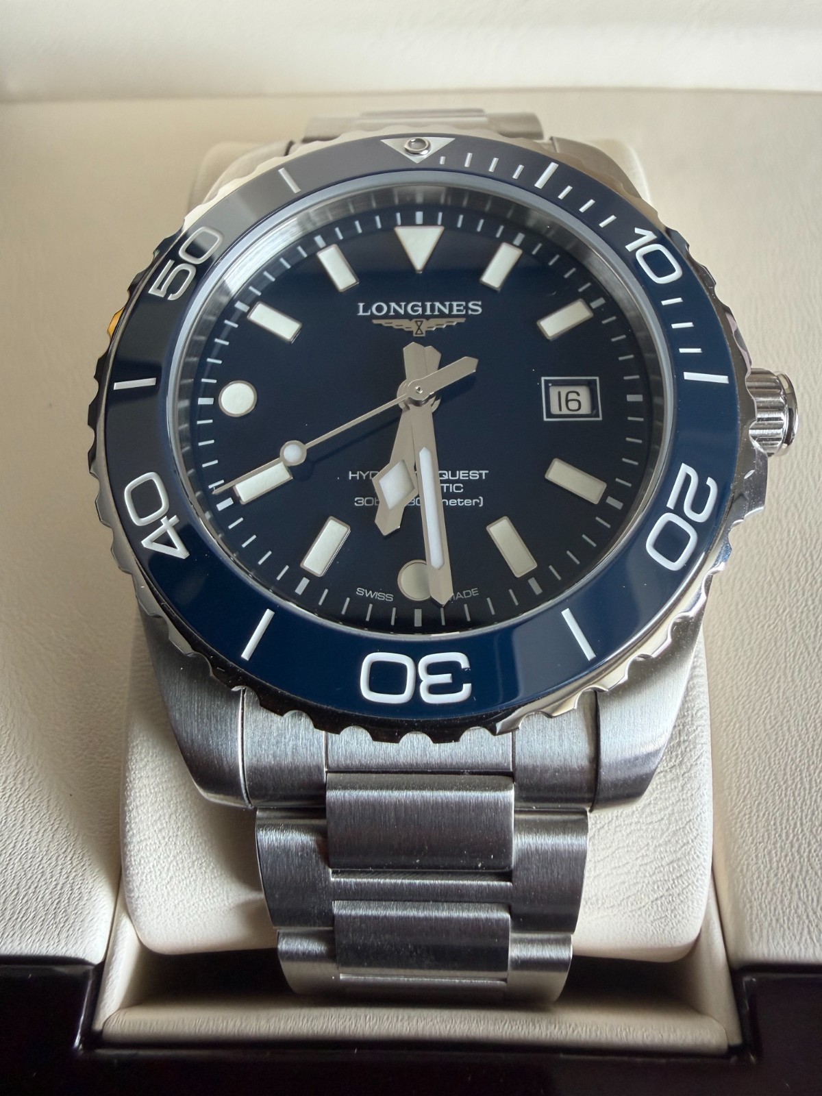 Longines HydroConquest 42mm, L37884966, Blue/Blue, Full Set, 5-yr Warranty
