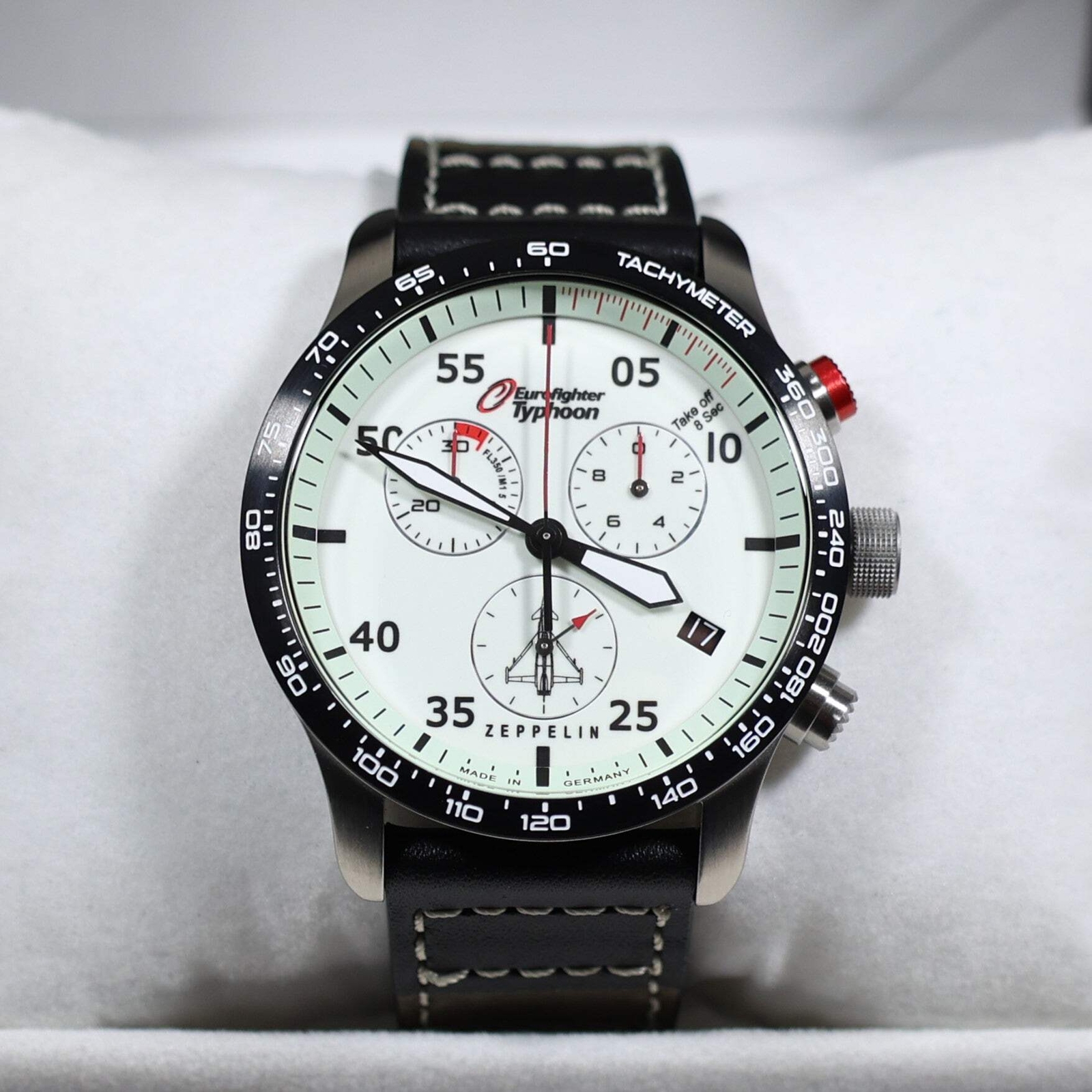 Zeppelin Eurofighter Typhoon Full Lume Dial Quartz Men’s Watch 7298-5
