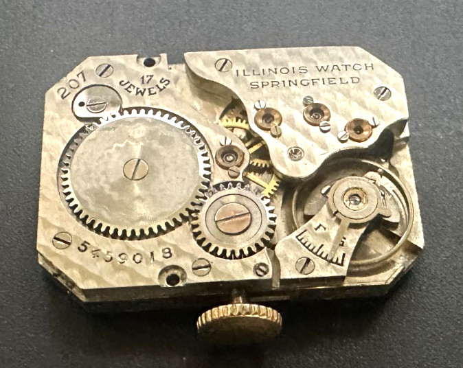Working Illinois 207 movement with dial for Men’s Wristwatch