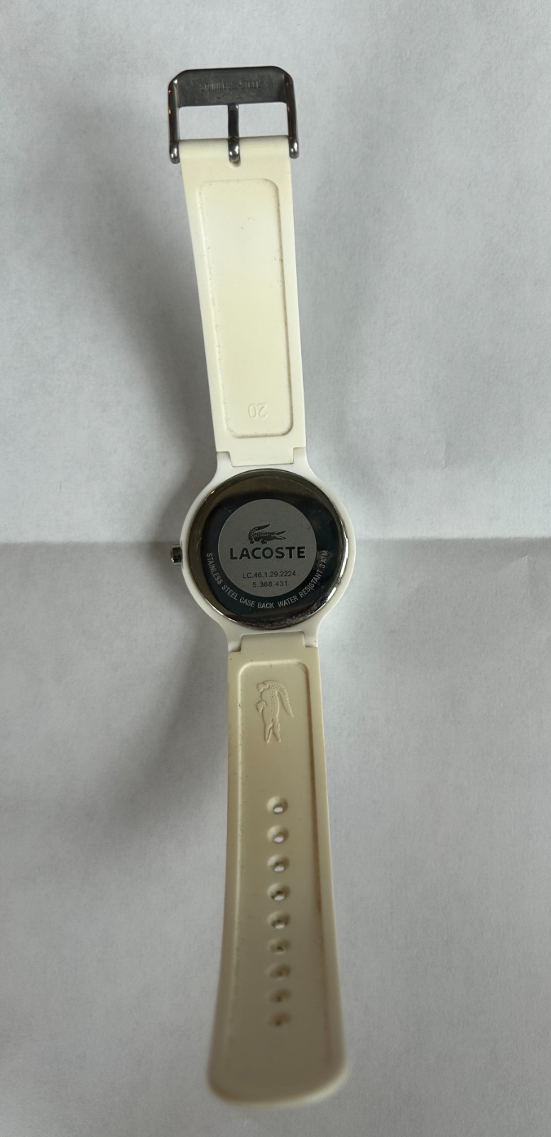 Lacoste LC.46.1.29.2224 White Silicone Strap Quartz Watch Unisex 40mm – 9inches