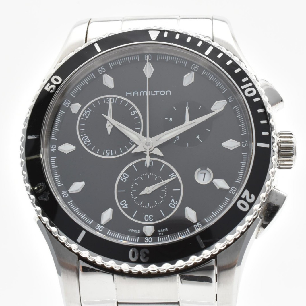 Hamilton Jazzmaster Seaview H375120 Chronograph Qz Men’s Watch [NEAR MINT]