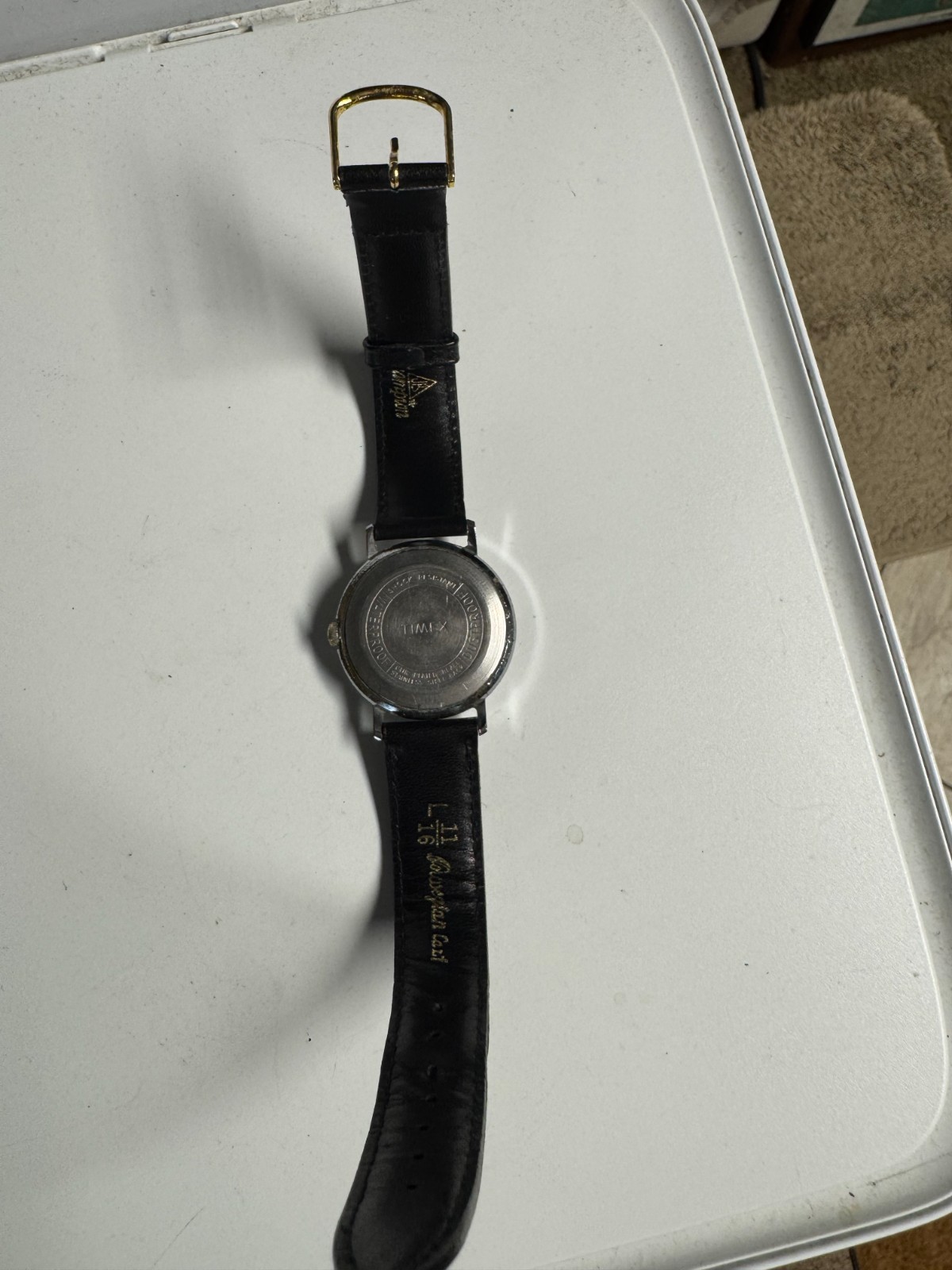 Timex Vintage 1960s Marlin Wind Up 34MM Midnight Sunburst New Crystal Runs Good