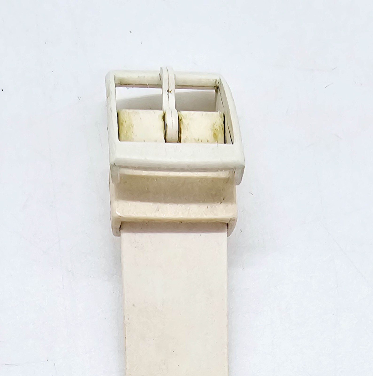 Jerusalem Wrist Watch Map of Israel NDC Parts or Repair Vintage White Holy City