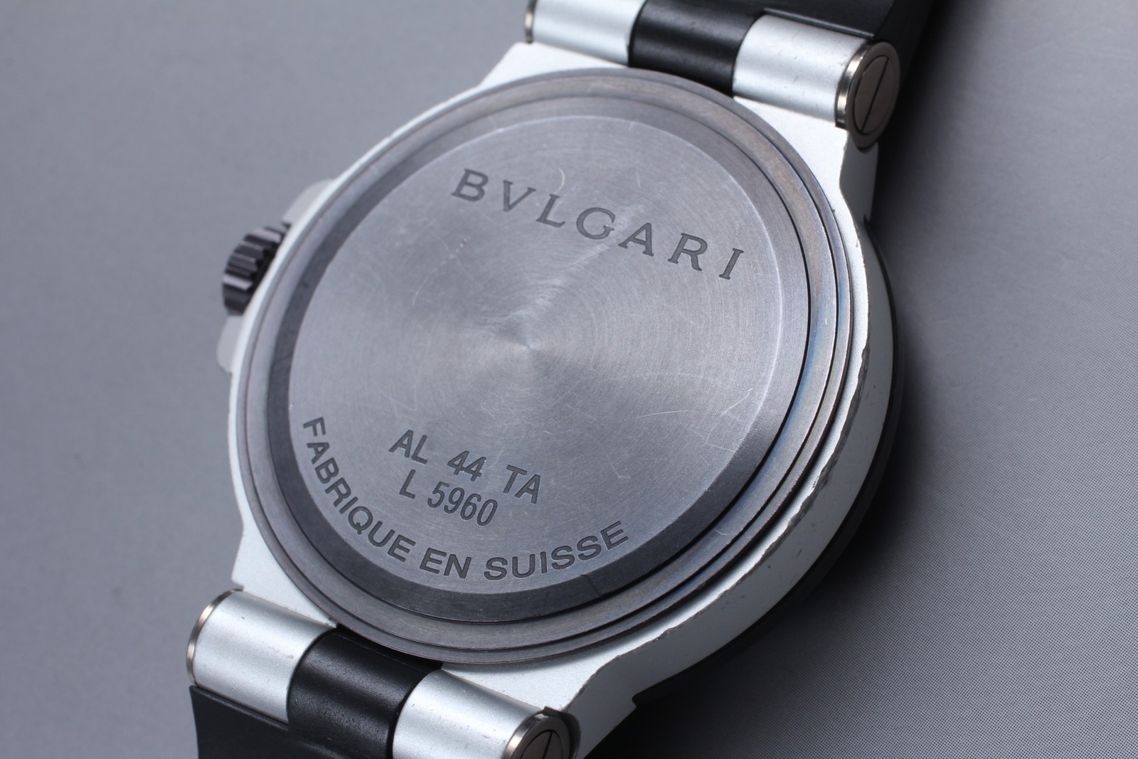 BVLGARI Diagono AL44TA Black Dial Automatic Date Men’s Watch 44mm JAPAN