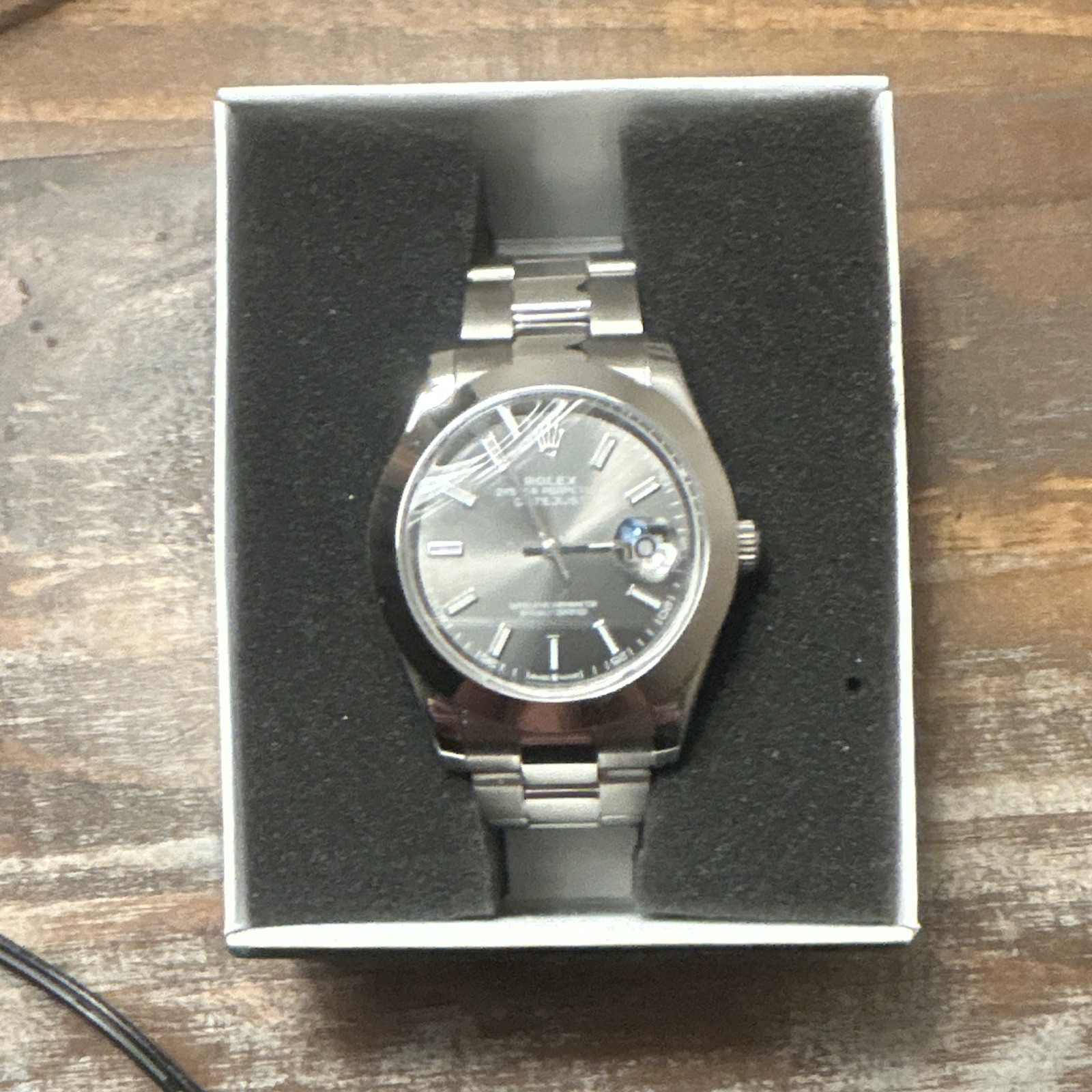 Rolex Datejust Gray Dial Stainless Steel replica