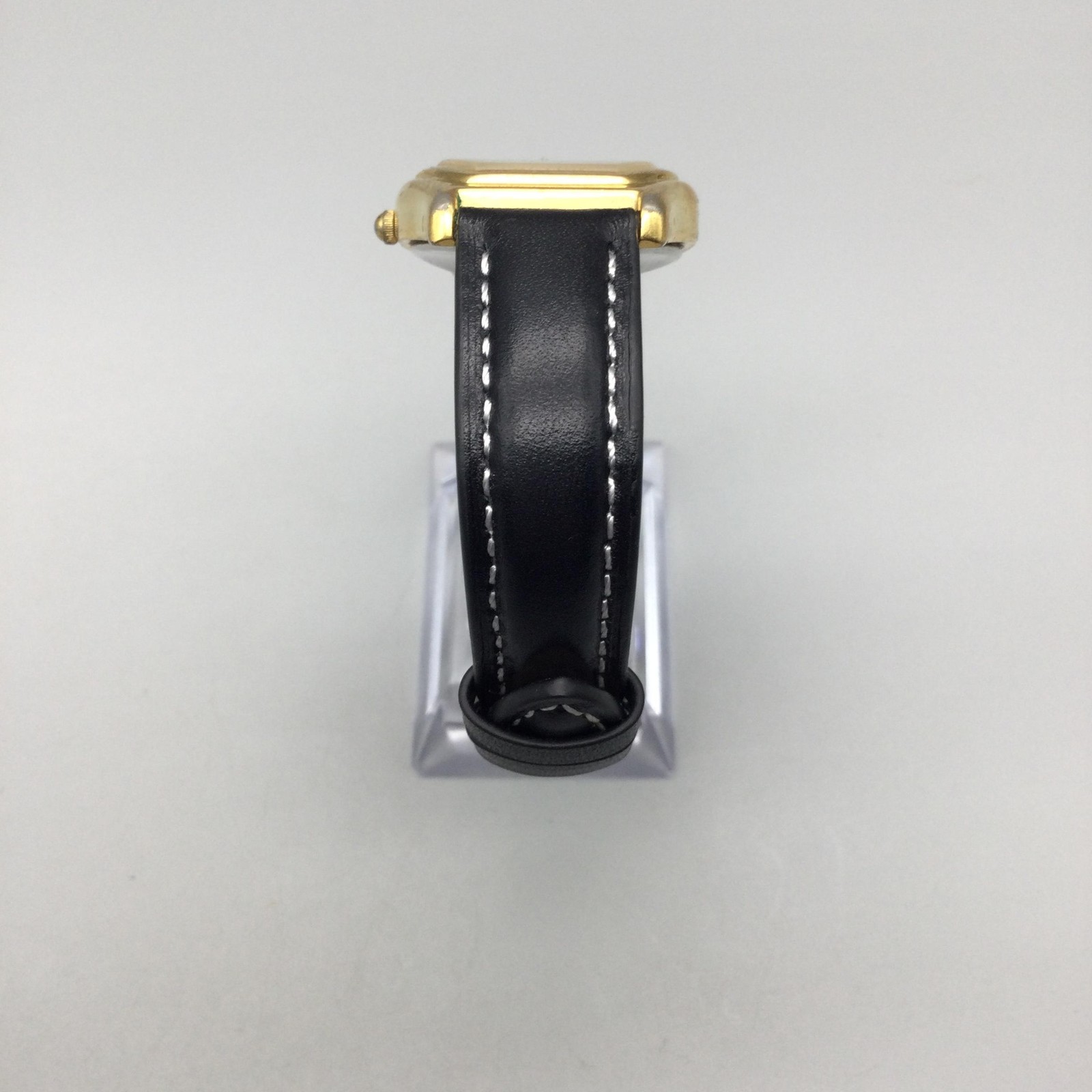 Vintage Guess Womens Watch 31mm Gold Tone Small Seconds Leather New Battery