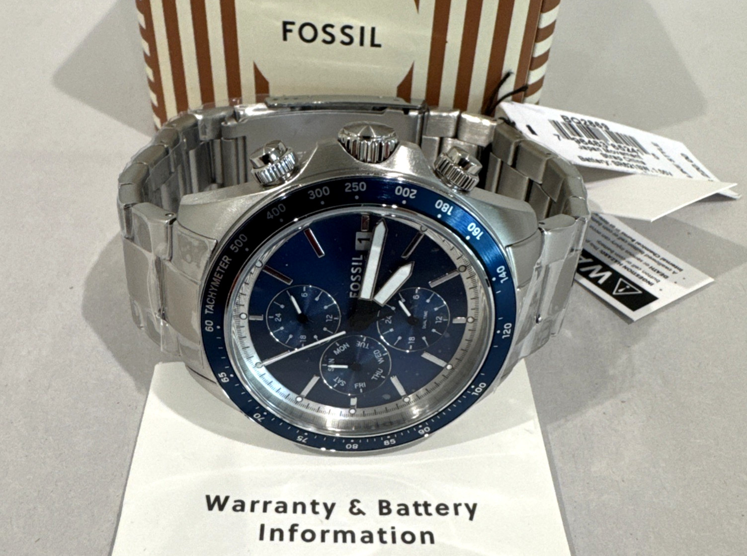 Fossil Autocross Sport Tourer Chronograph Quartz Blue Dial Men’s Watch BQ2869
