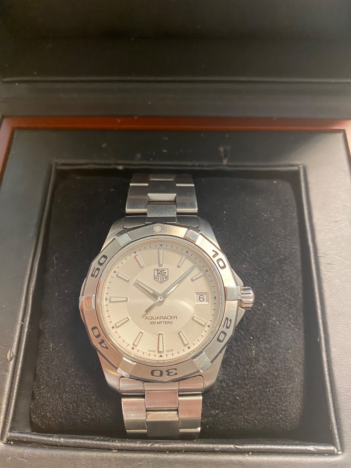 TAG Heuer Aquaracer authentic Men’s 300 meter watch.
