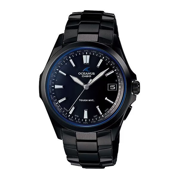 Casio Oceanus OCW-S100B-1AJF Black Titanium Sapphire Tough Solar Radio Men Watch