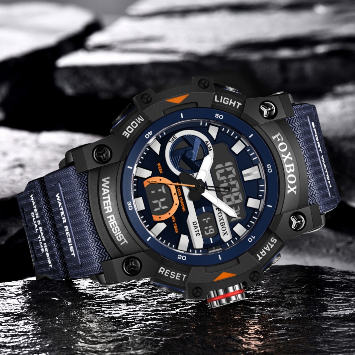 Men Watch Quartz Digital Analog Luminous Waterproof Sport Boy Wristwatch Gift