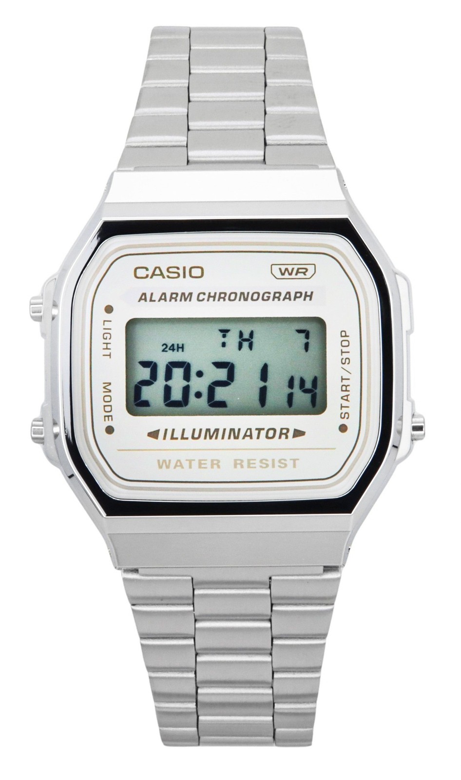 Casio Vintage Digital Alarm Chronograph Illuminator Quartz A168WA-8 Unisex Watch