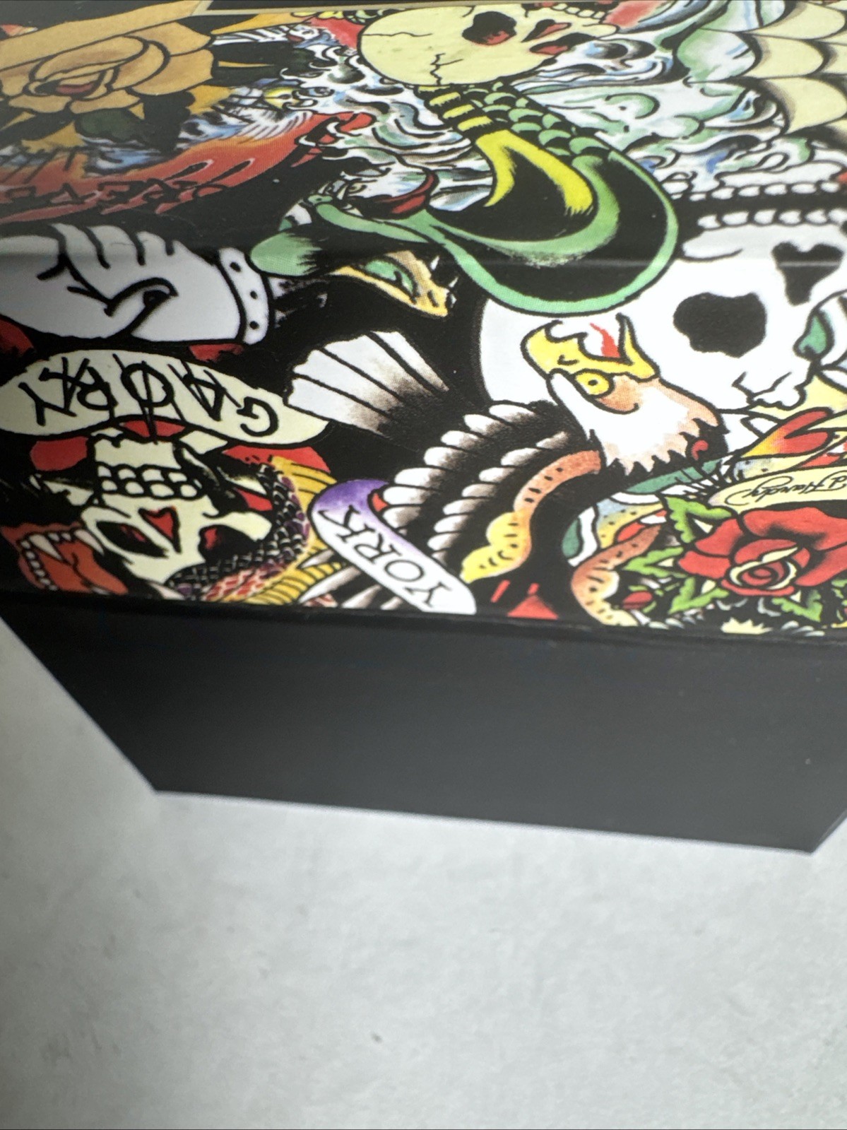 Ed Hardy Men’s Brushed Silver Metal Bracelet Watch New In Box W Papers