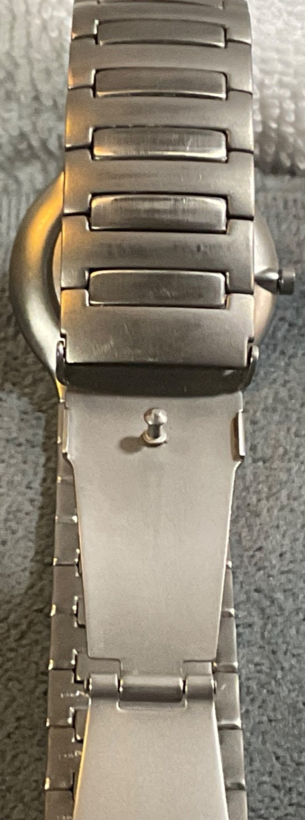 SKAGEN DENMARK MEN’S SLIM ALL TITANIUM 33mm WATCH 418LTXN WR 30m NEW BATTERY