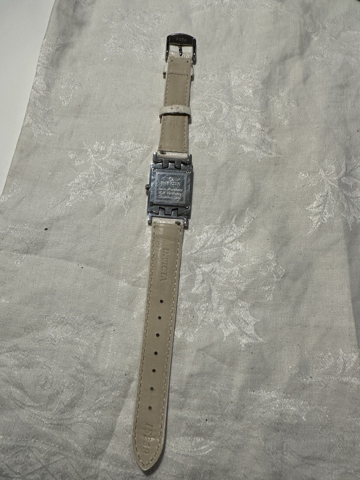 Invicta Women’s Quartz Watch With White Lizzard Band