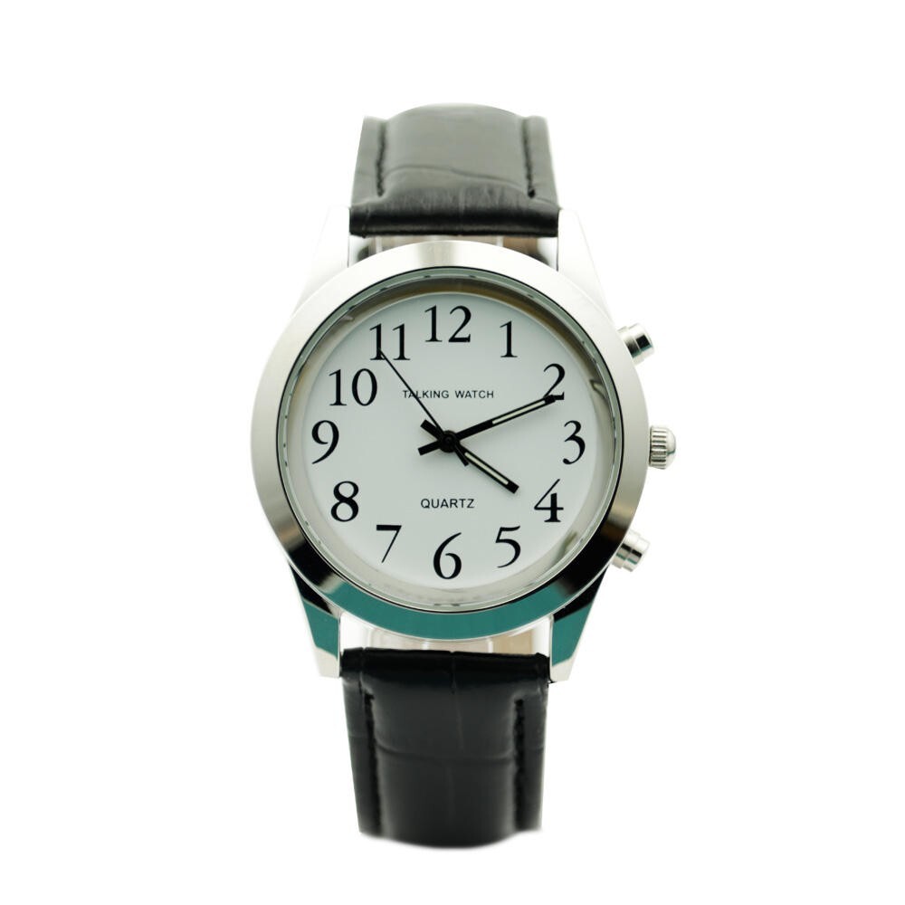 ENGLISH Talking Watch Elderly Visually Impaired 6 FREE BATTERY Loud Clear Voice